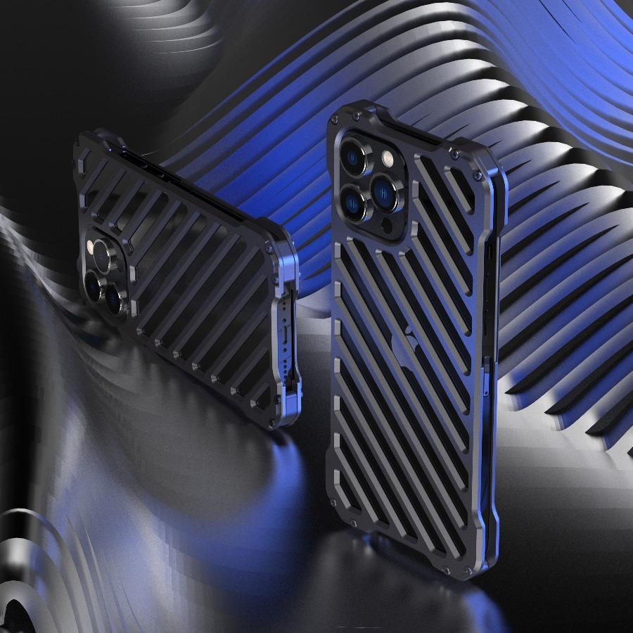 Apple iPhone 13 Pro Max R-Just Aluminium Alloy Grill Case - view 2