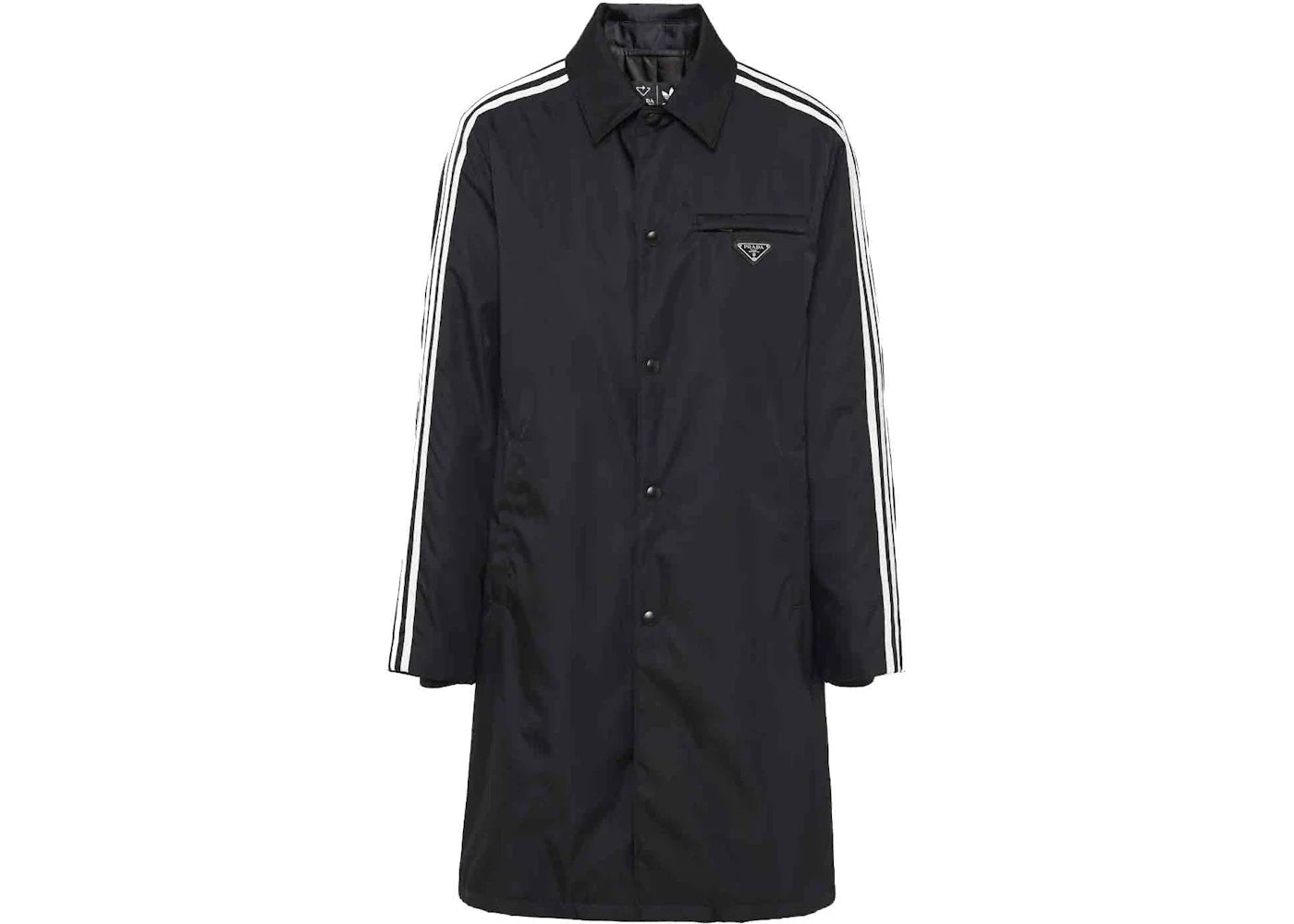 Yeezy adidas for Prada Re-Nylon Car Coat Black