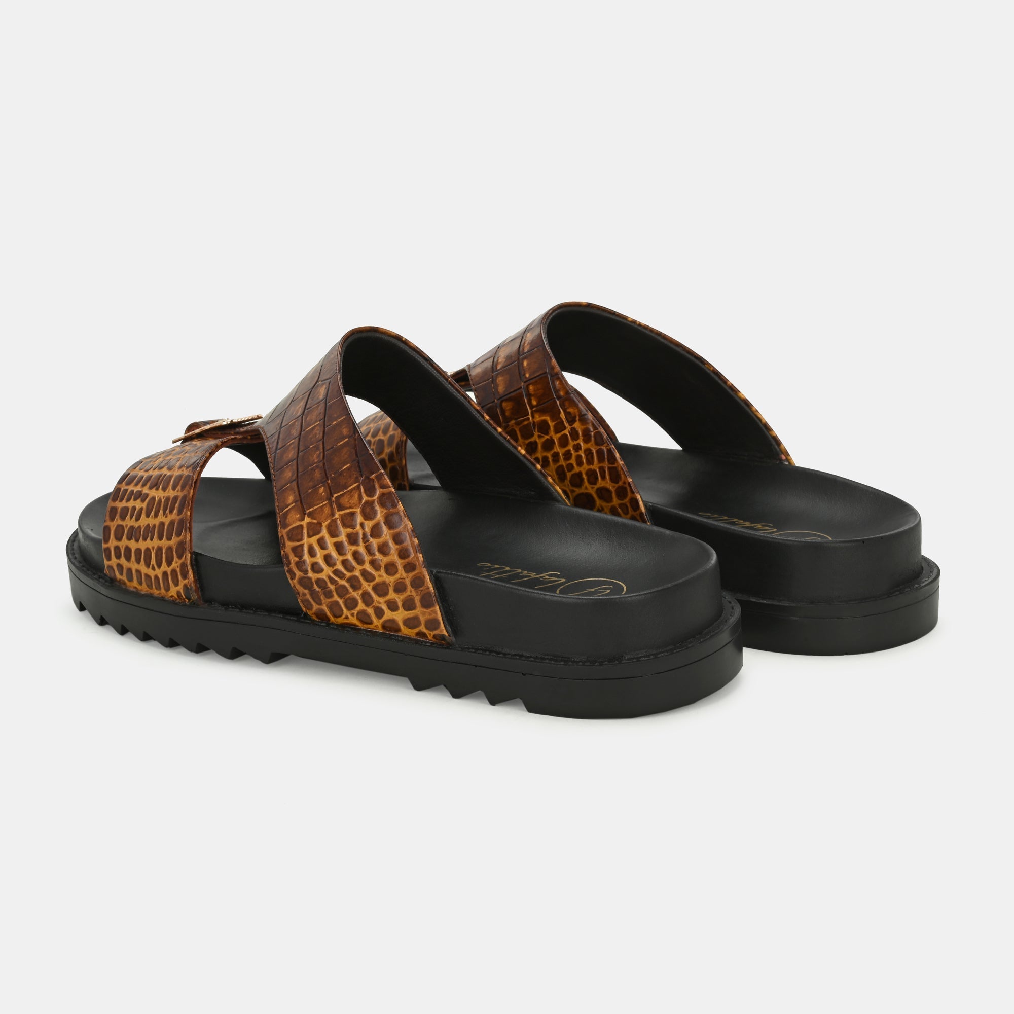 Tan Arba Slippers By Lafattio - view 5