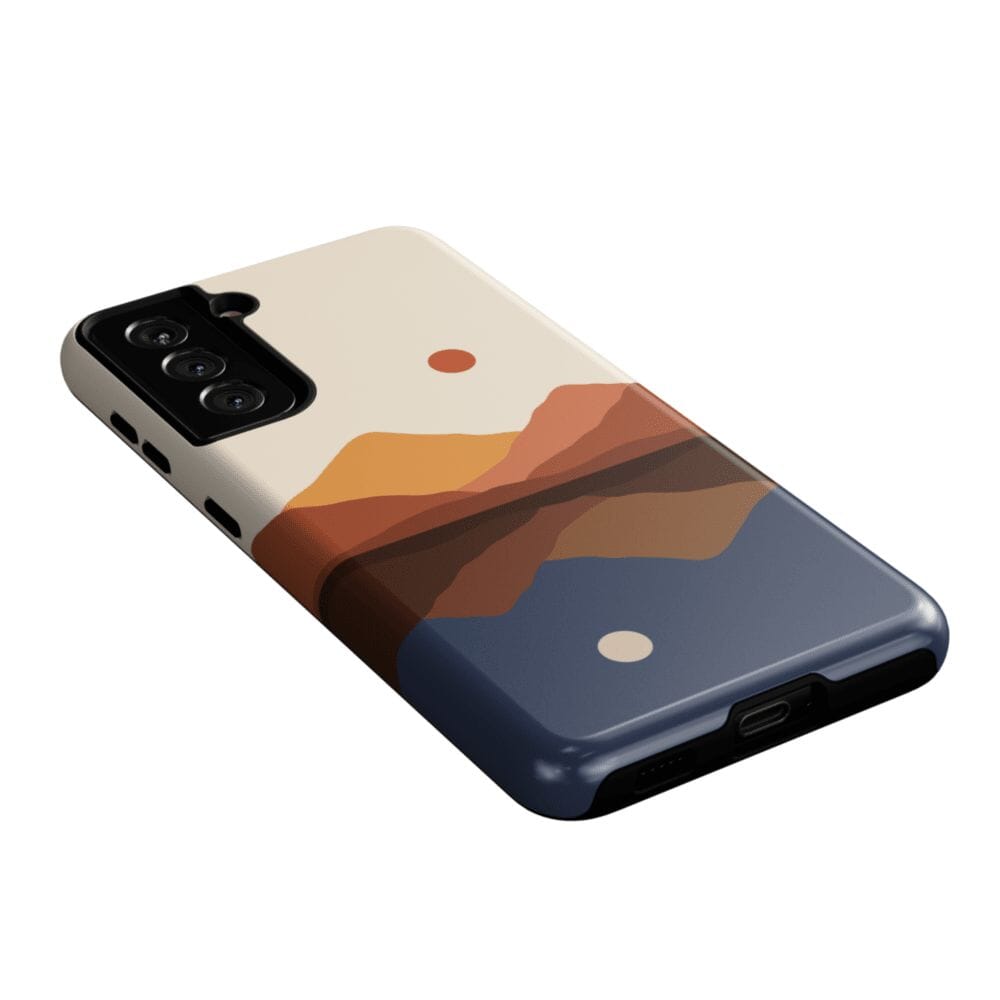 Casetry Opposites Attract | Day & Night Colorblock Mountains Samsung Case - view 20