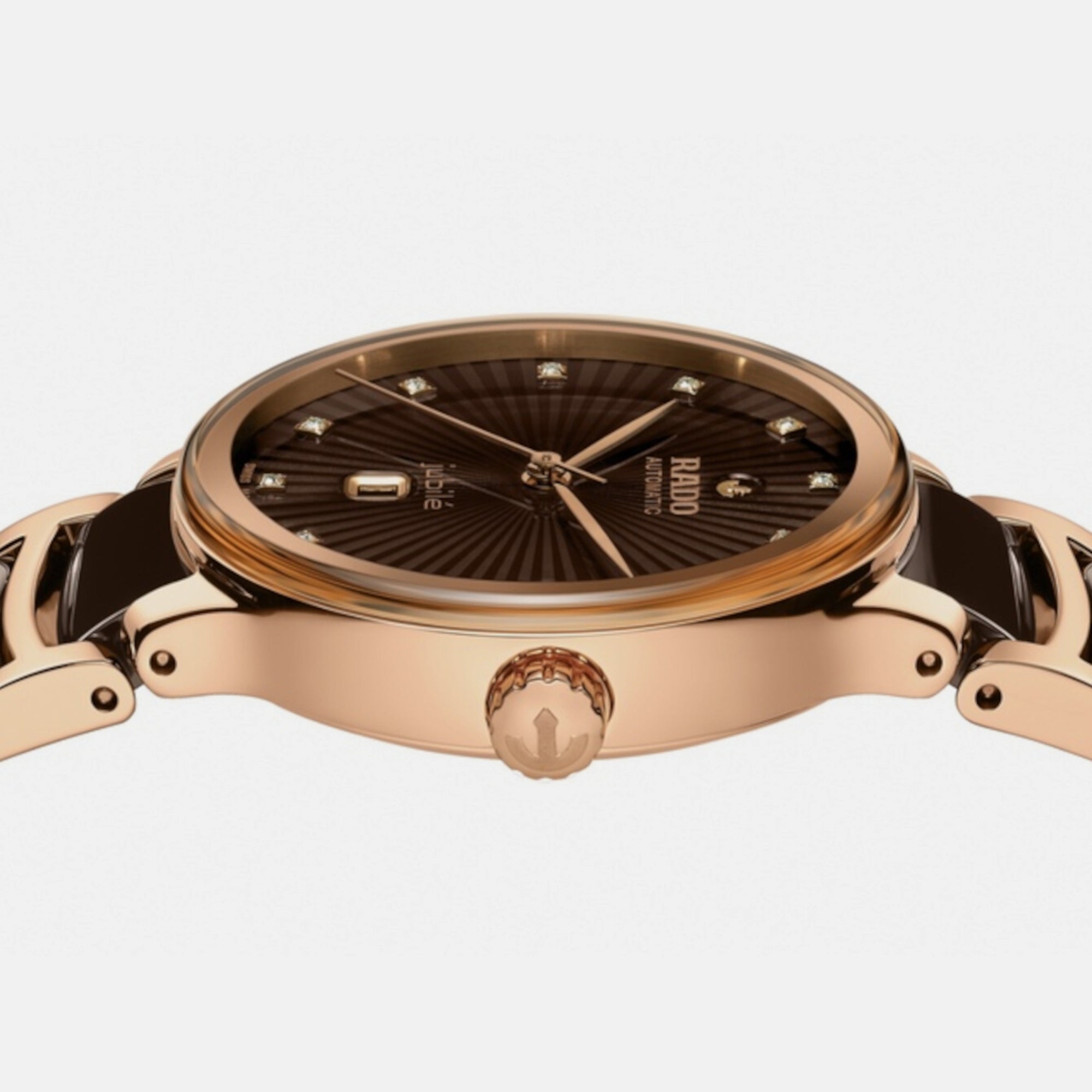 Rado Centrix Unisex Automatic Brown Dial Analog Stainless Steel Watch R30019732 - view 2