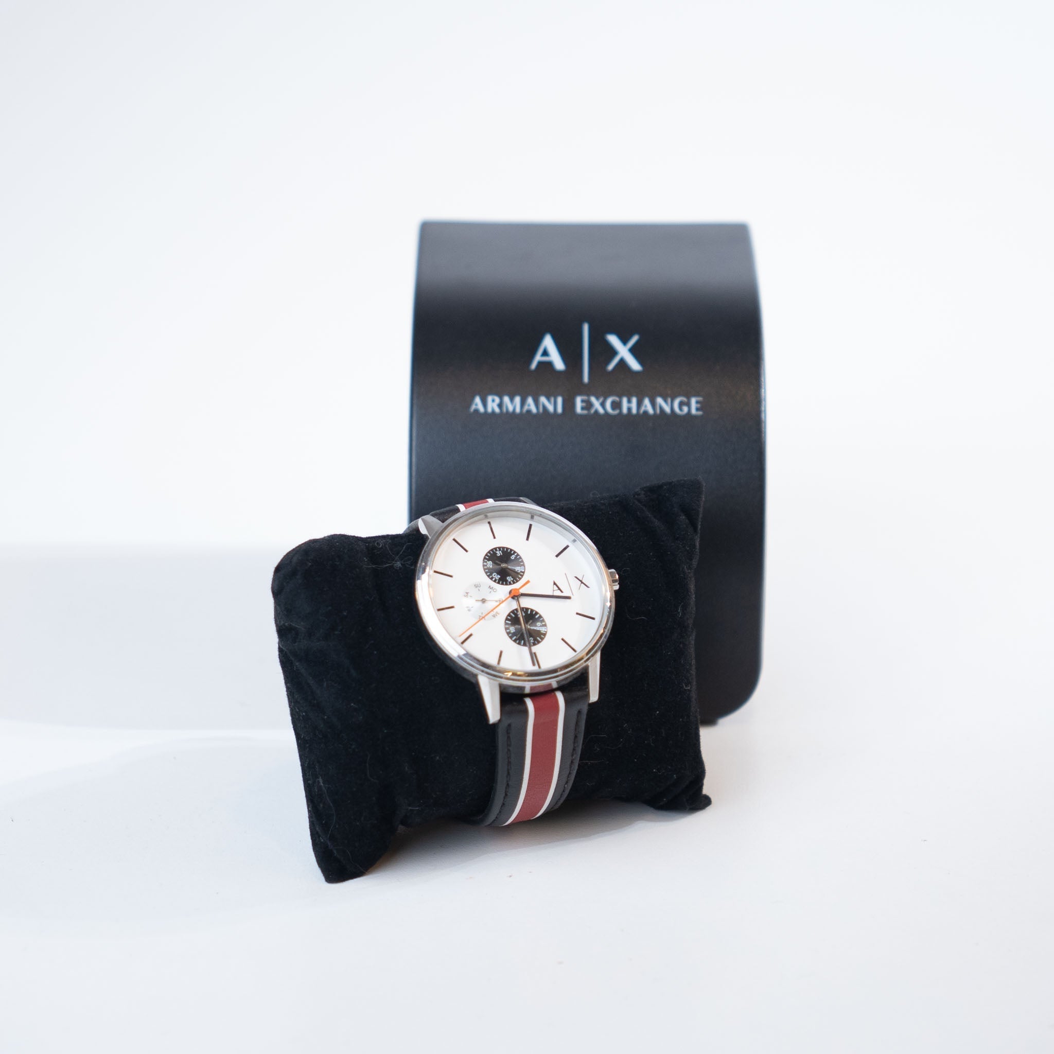 Armani Exchange Red/Black Strapped Watch – Multi - view 2