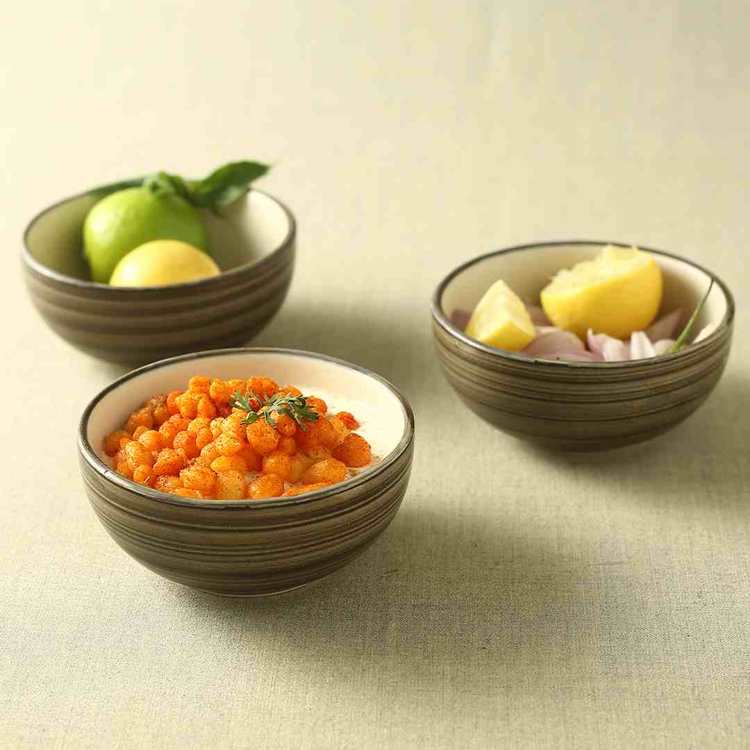 Wonderchef Teramo Brown Veg Bowl set of 4.