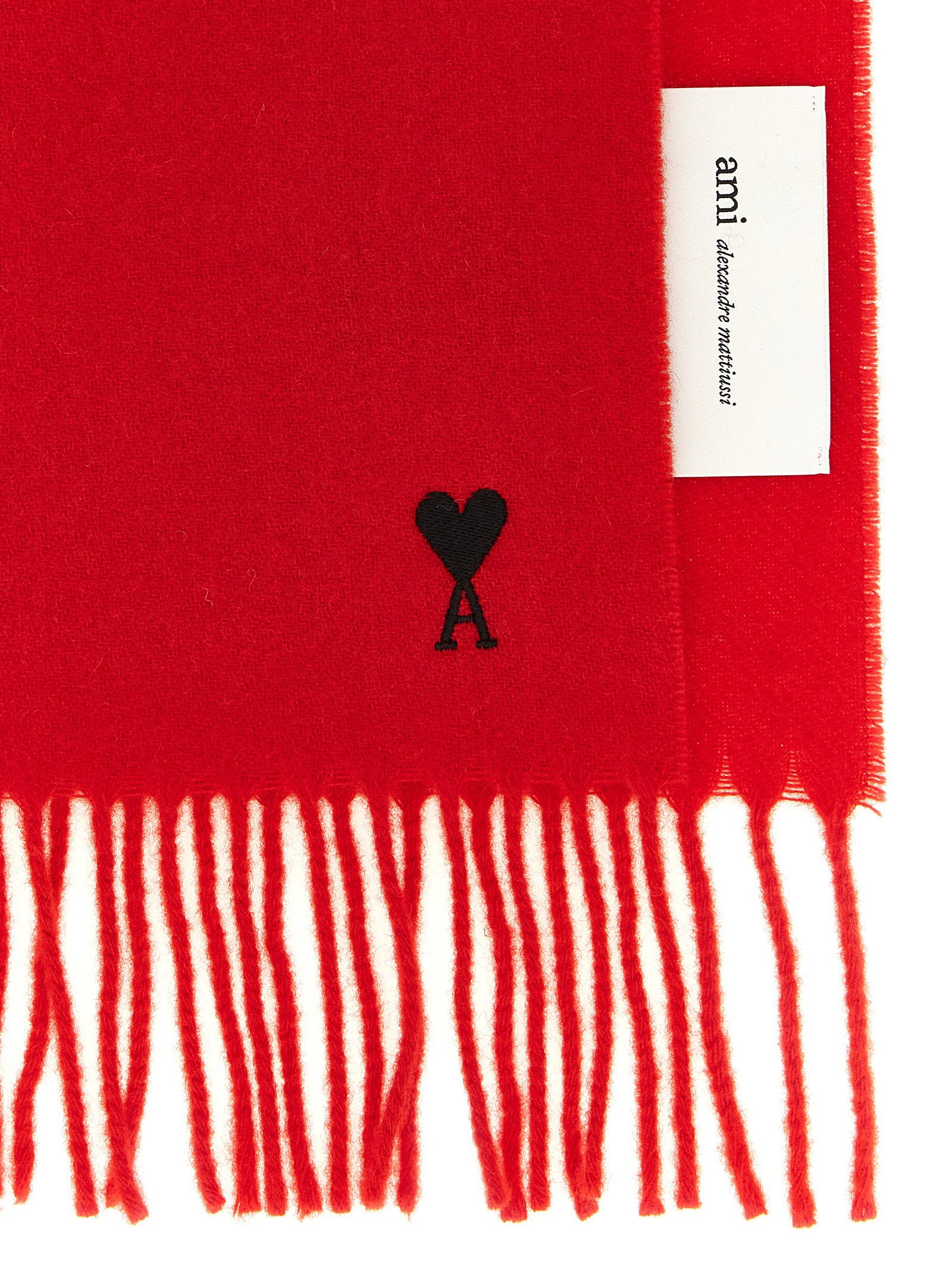 Ami Paris Ami De Coeur Scarf – 100% wool - view 2