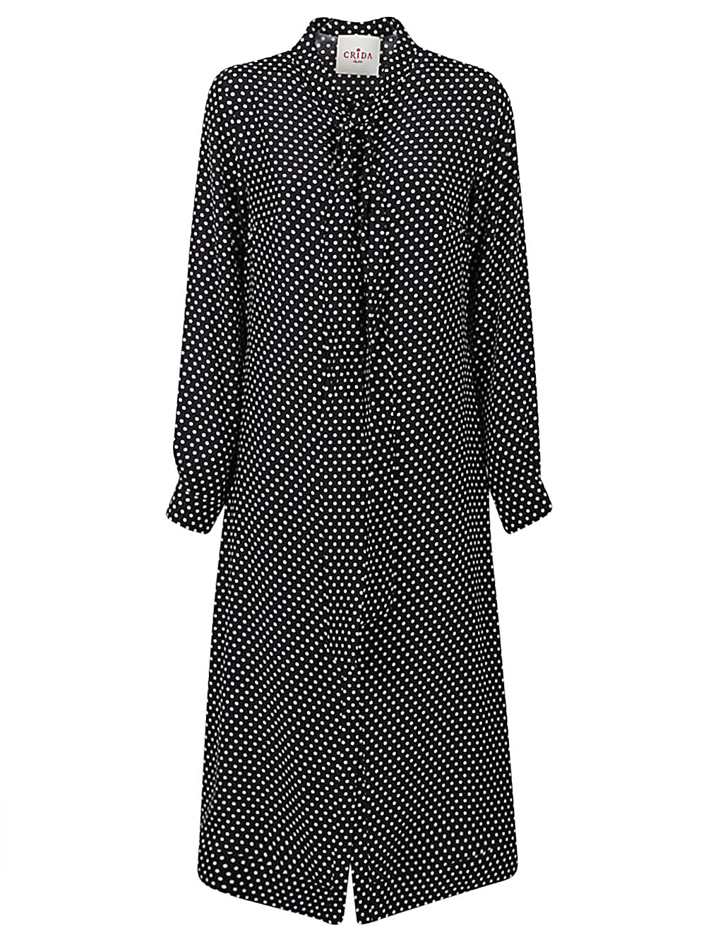 Crida Polka dot silk midi dress – SILK 100%