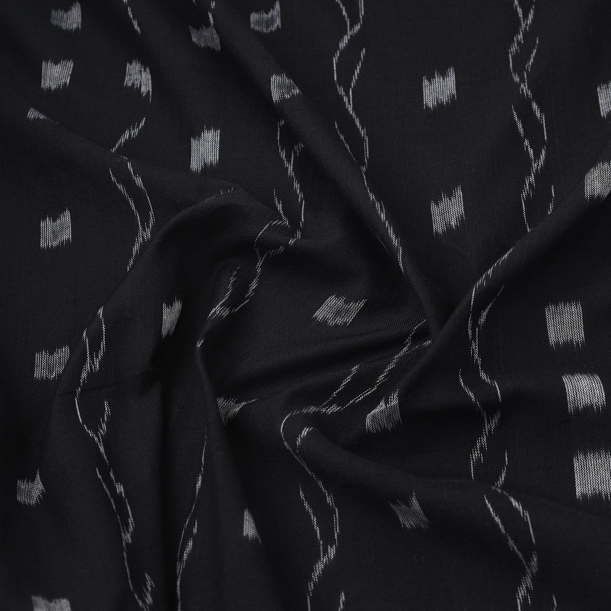 ASHOKA ASSEMBLE - CELEBRATING CRAFTS OF ODISHA Black - Handloom Cotton Sambalpuri Ikat Fabric 24 - view 3