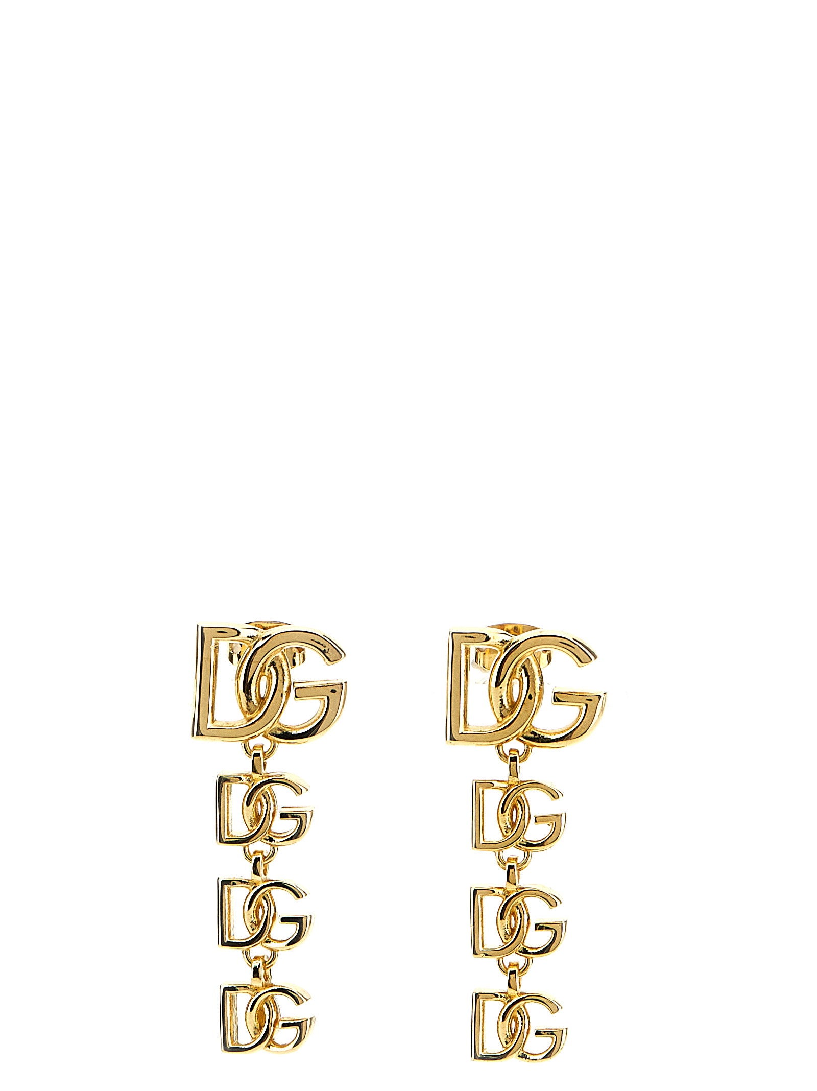 Dolce & Gabbana Logo Earrings – 95% brass 5% silver