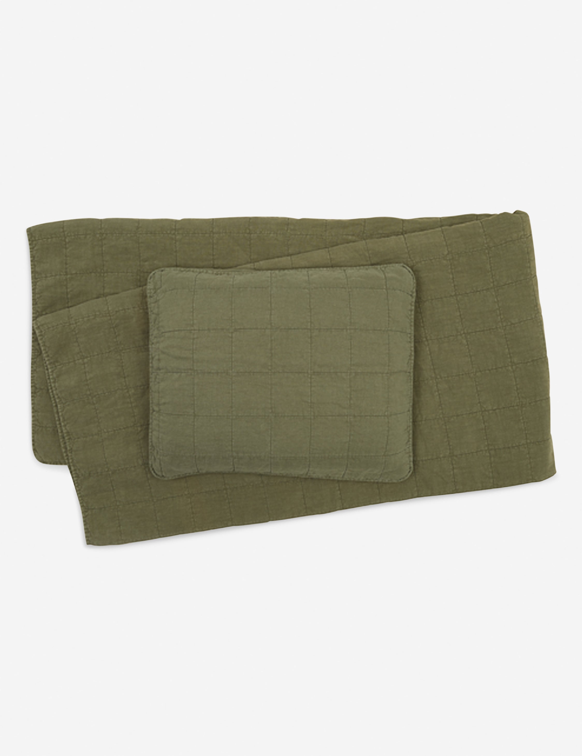 Lulu and Georgia Simple Linen Quilt by Hawkins New York - view 10