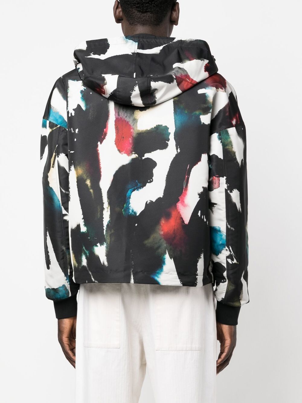 Alexander McQueen Graffiti-print Hooded Windbreaker - view 4