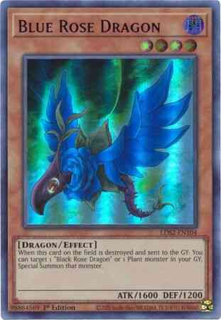 Yu-Gi-Oh! Blue Rose Dragon (Purple) - LDS2-EN104 - Ultra Rare - 1st Edition