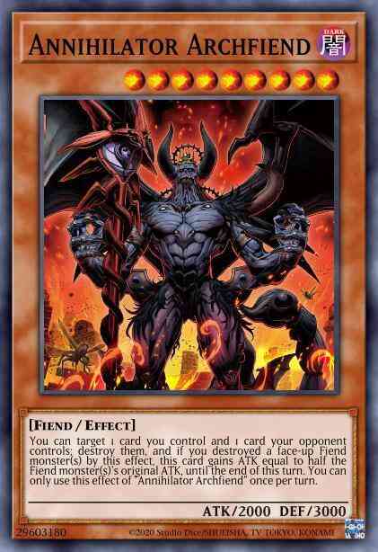 Yu-Gi-Oh! Annihilator Archfiend - IGAS-EN000 - Rare - 1st Edition