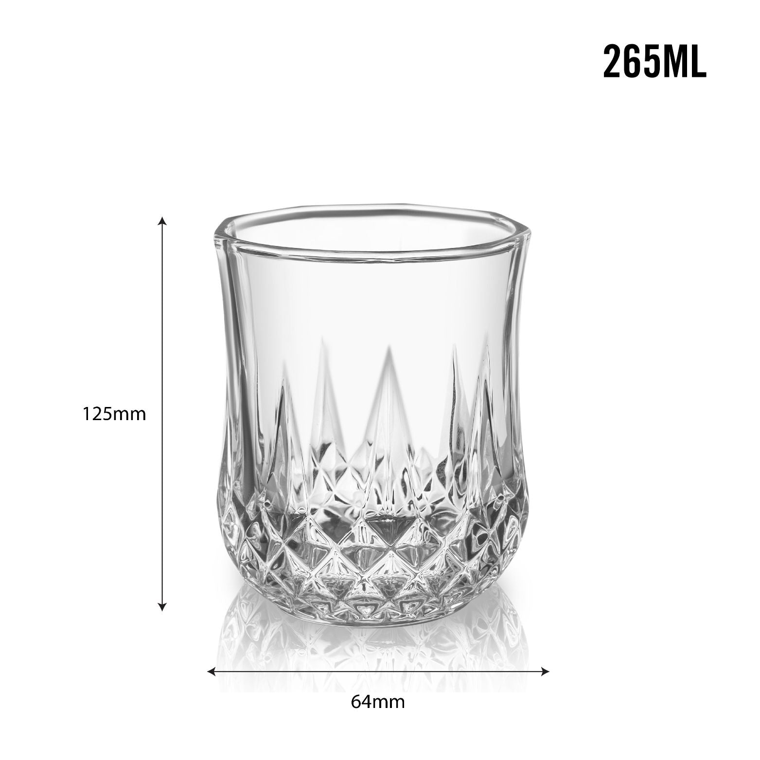 Cello Amore Glass Tumblers, Set of 6 – Clear - view 17
