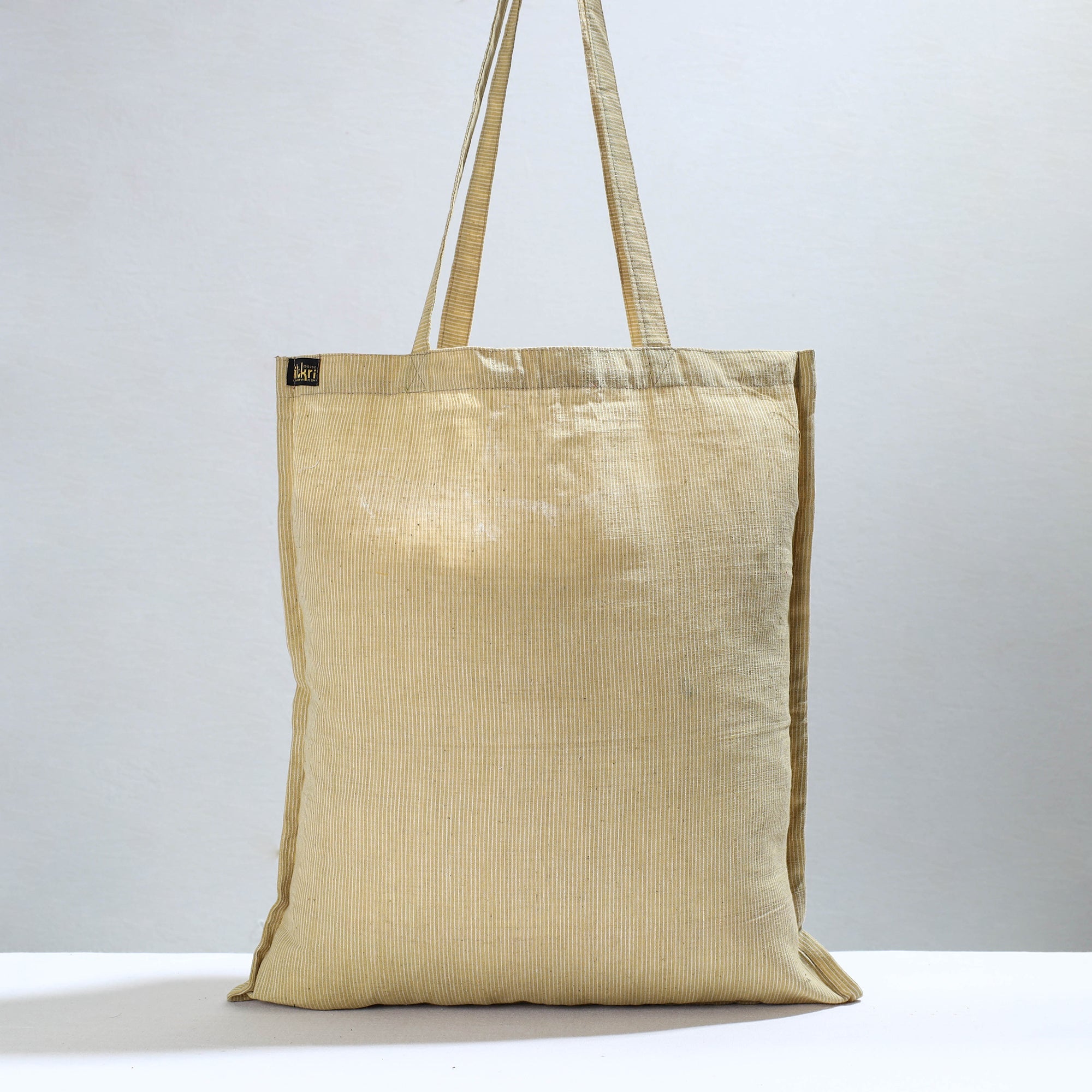 NOORI BAZAR Beige - Jhiri Pure Handloom Cotton Jhola Bag 10