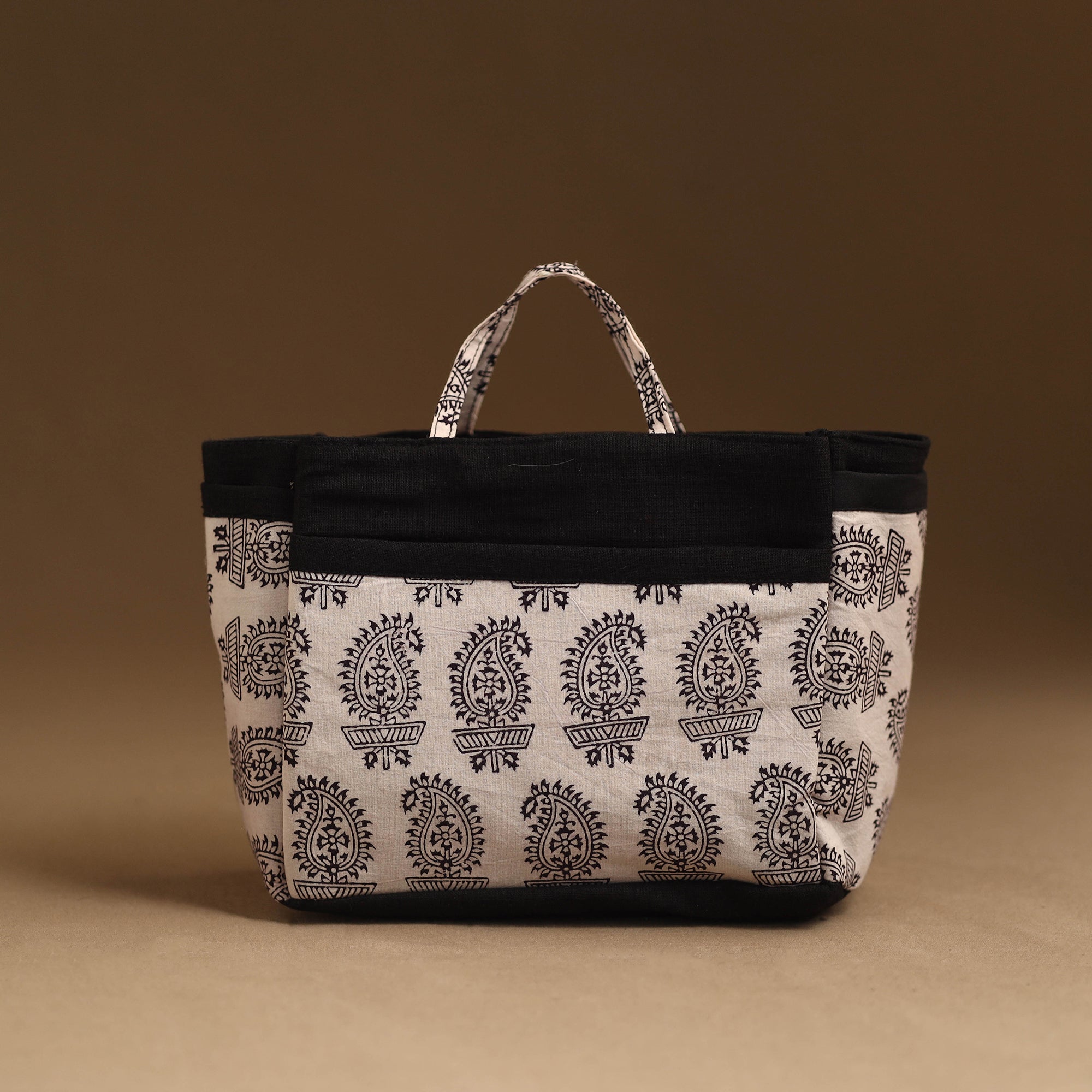 NOORI BAZAR Beige - Handmade Cotton Multipurpose Cosmetic/Toiletry Bag 24