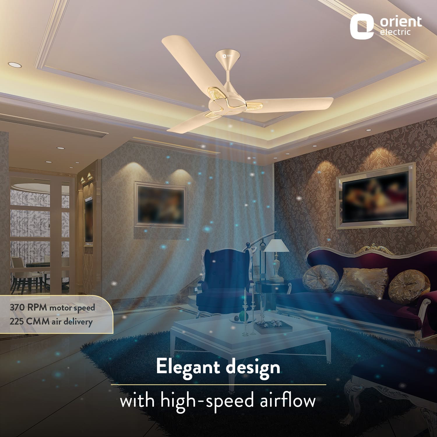 orientelectric Jazz Art 1200 mm Decorative Ceiling Fan - view 18