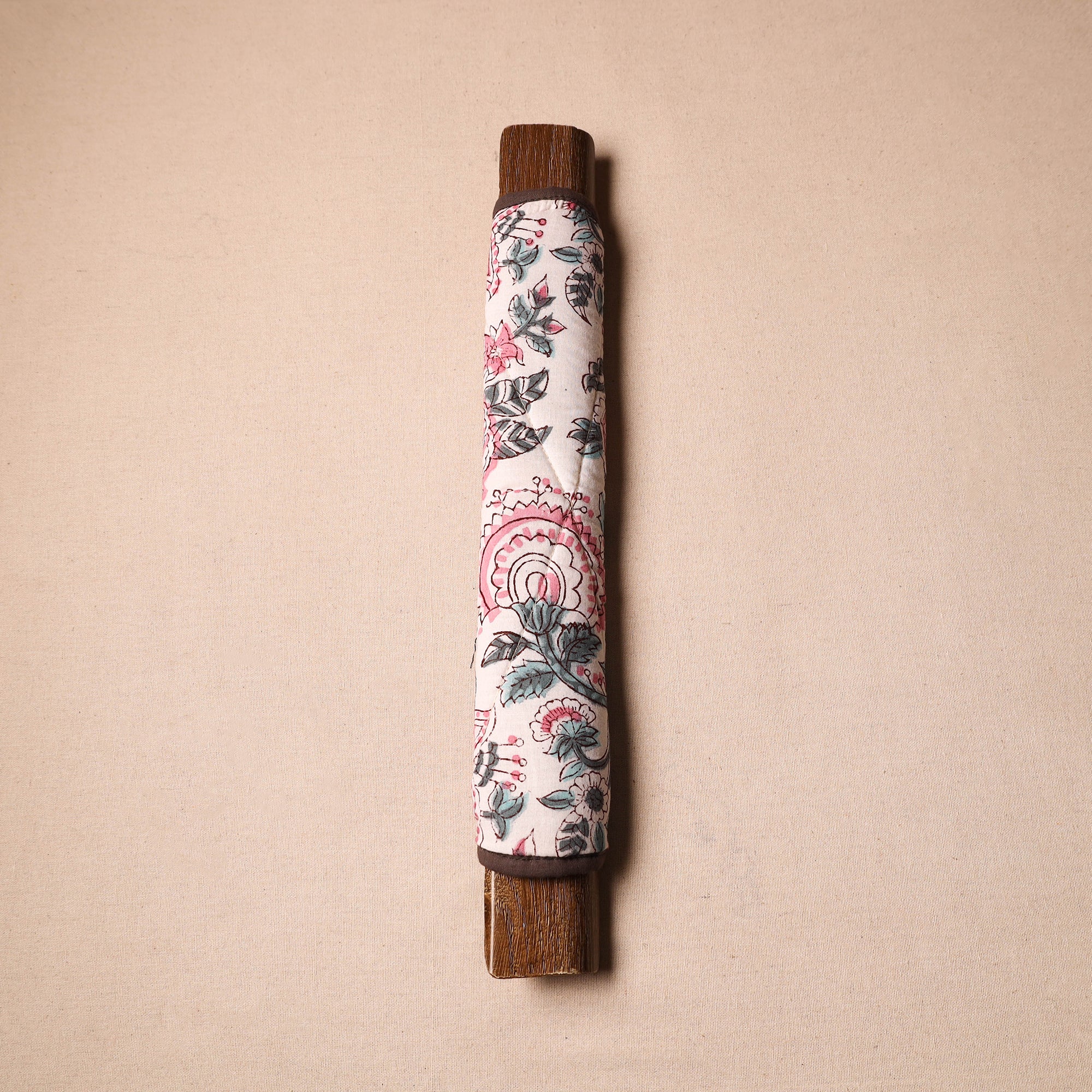 JALPARI Beige - Handmade Cotton Fridge Handle Cover 90