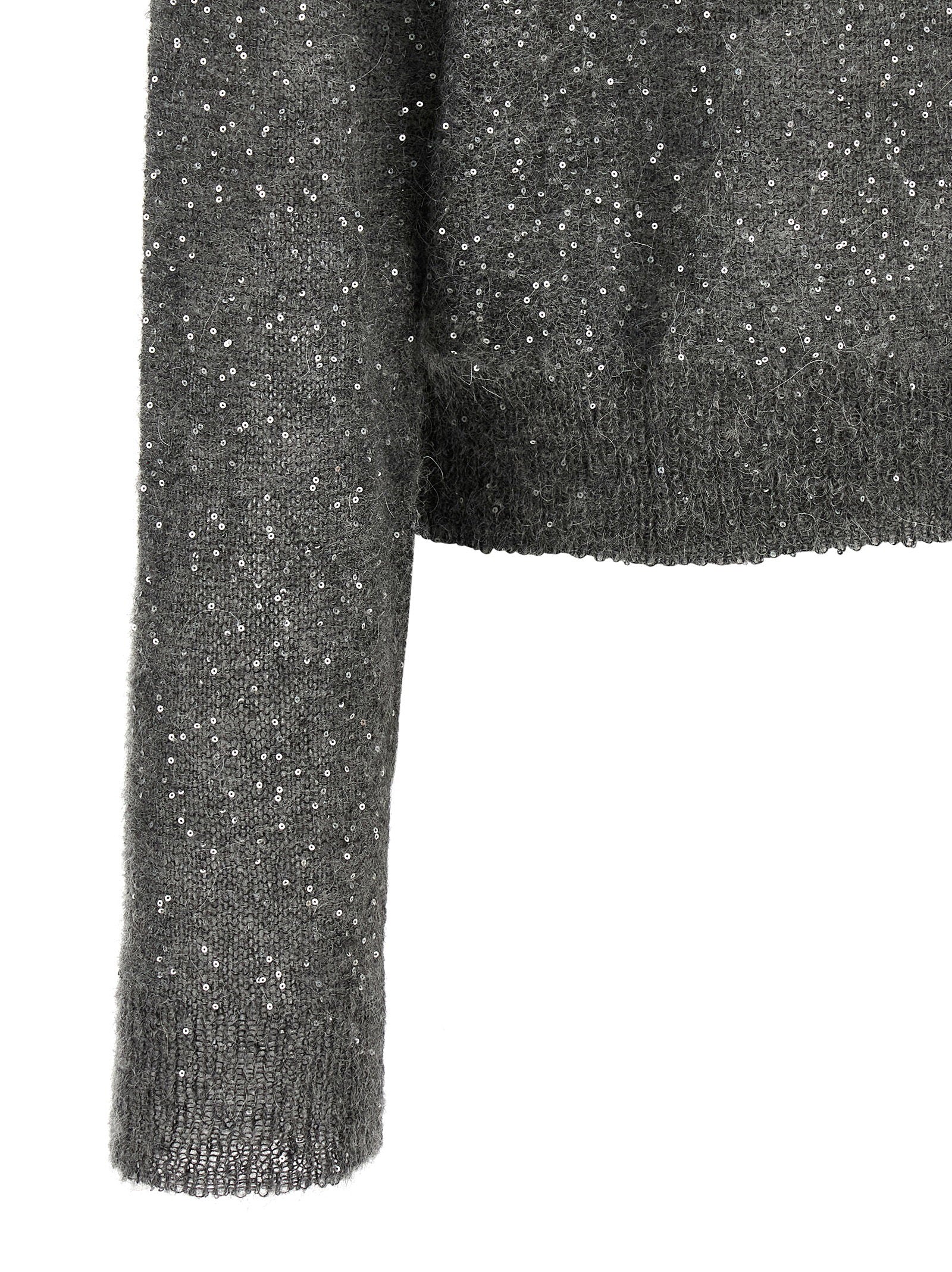 Nude Micro Sequin Sweater - view 4