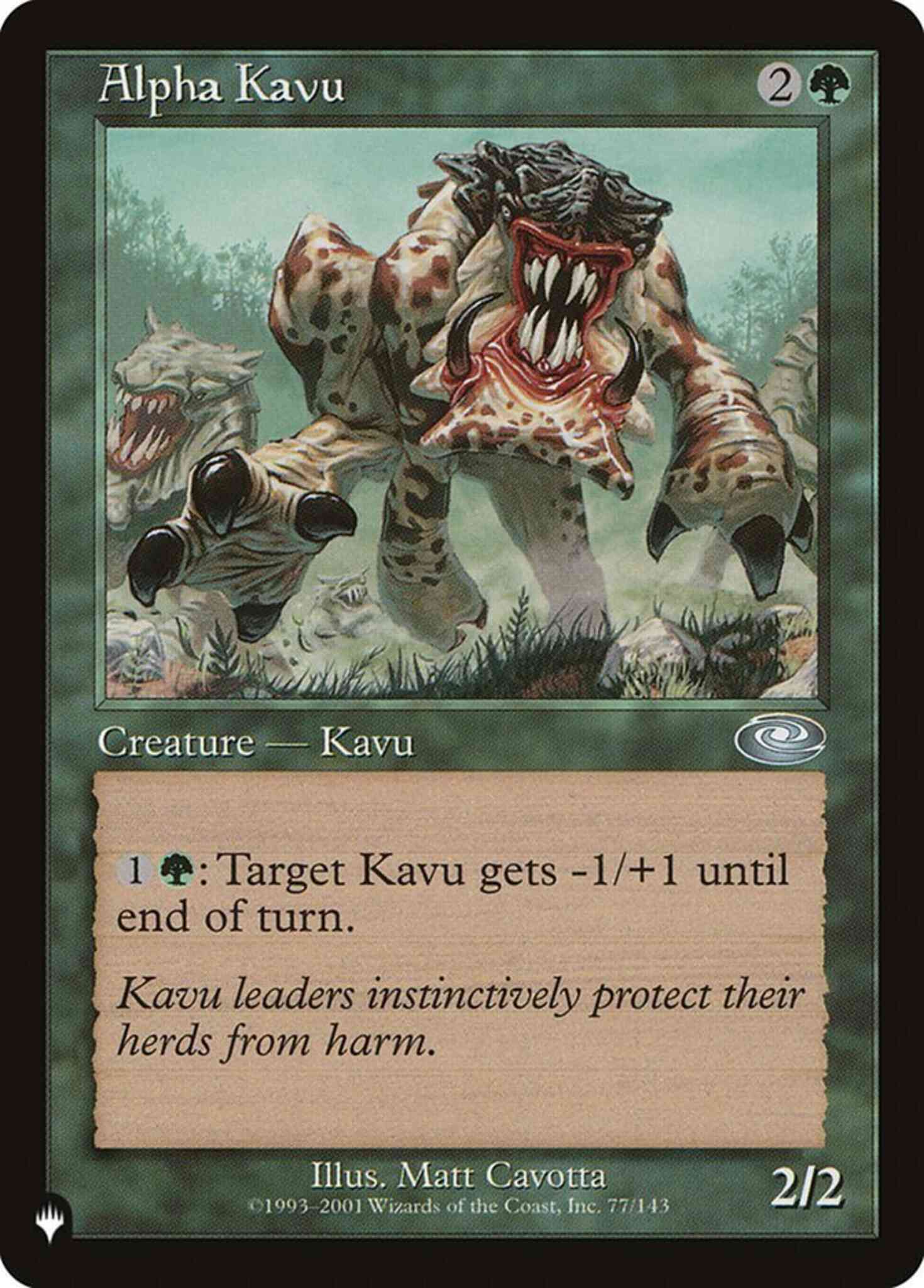 Alpha kavu pls-77 – Magic Alpha Kavu [PLS-77] [The List] [Non-Foil]