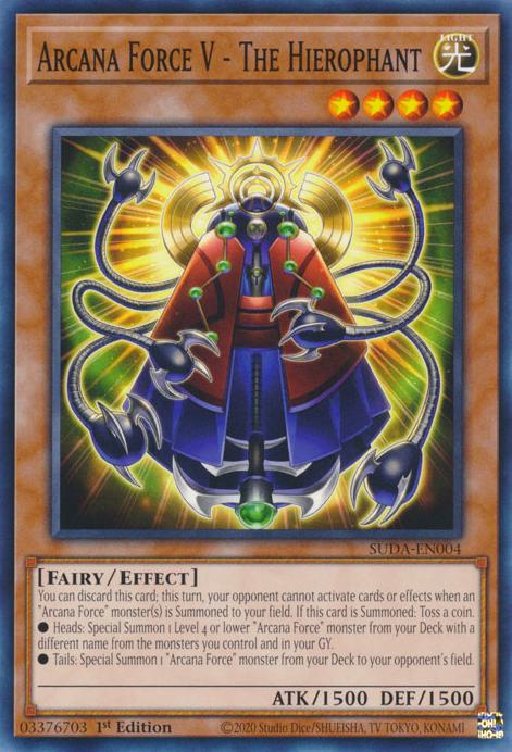 Yu-Gi-Oh! Arcana Force V - The Hierophant - SUDA-EN004 - Common - 1st Edition