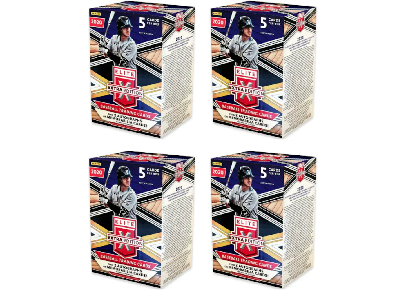 2020 Panini Elite Extra Edition Baseball Blaster Box 4x Lot