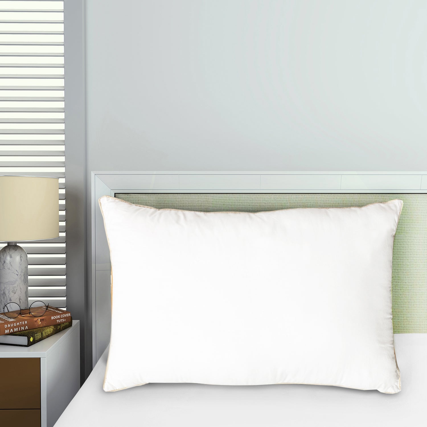 Spaces India Solid White Microfiber Pillow - Essentials By Spaces