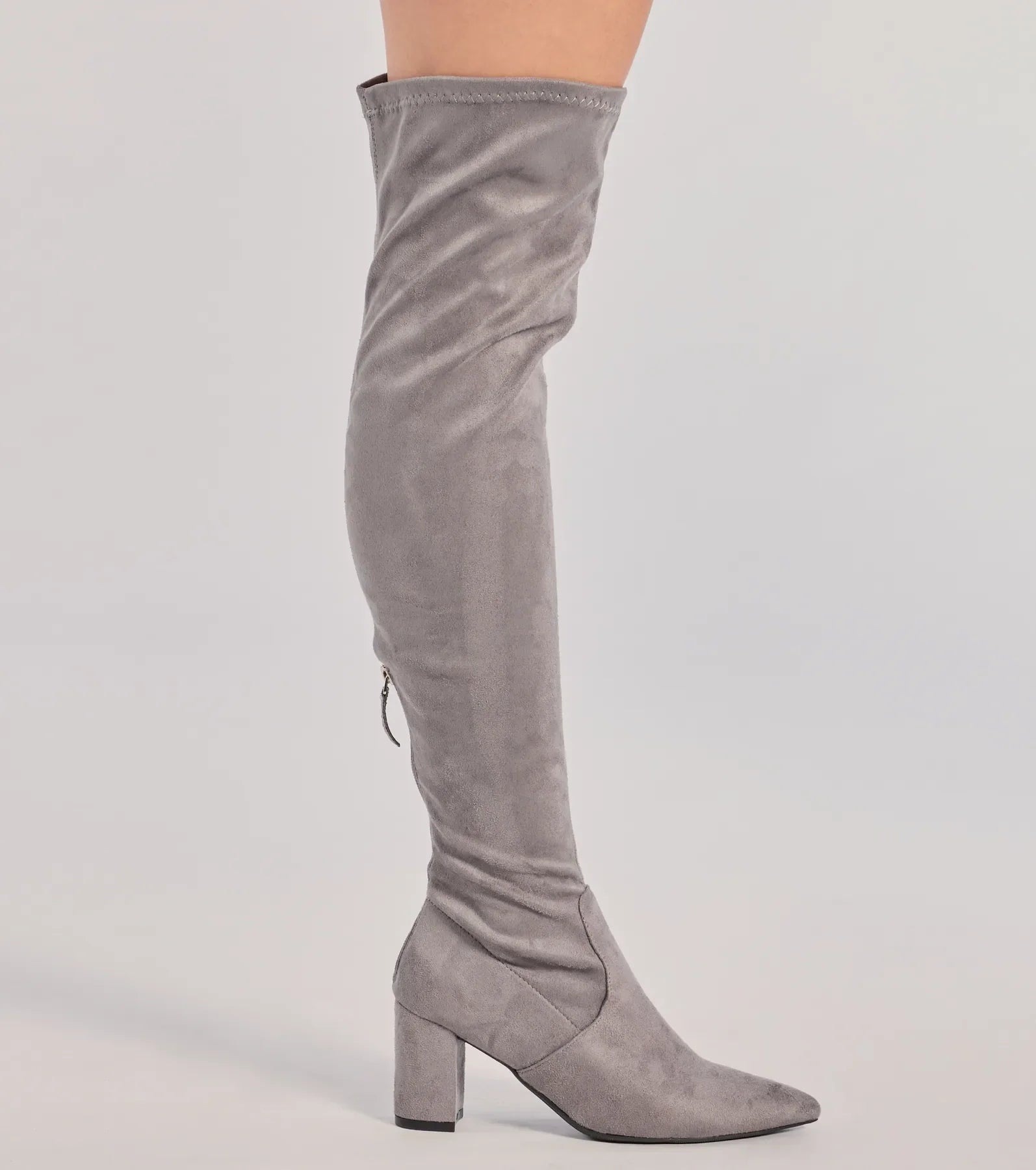 Windsor Feelin' Fab Faux Suede Over-The-Knee Boots - view 11