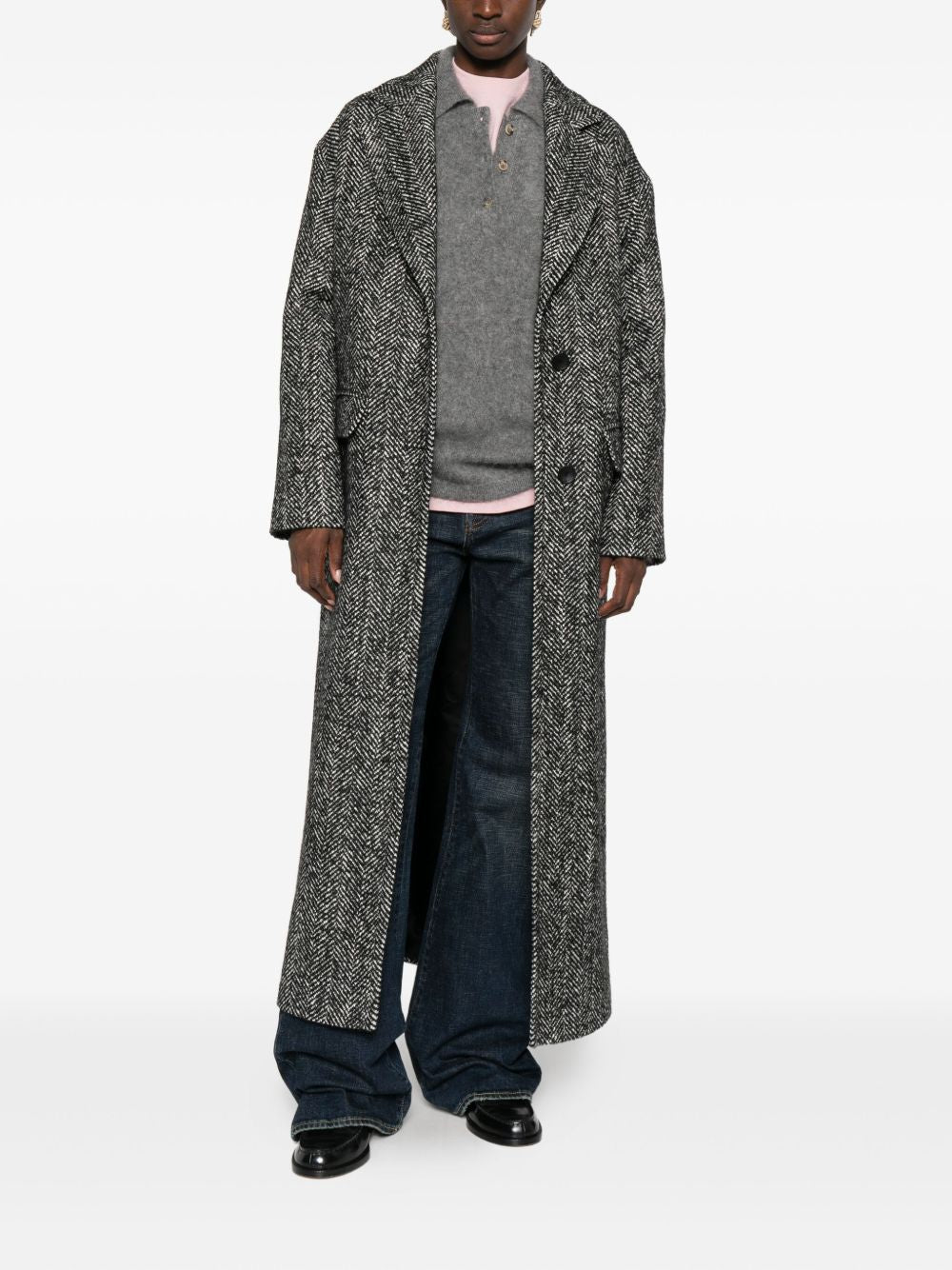 Tagliatore Wool blend single-breasted coat – Fabric 100% - view 2