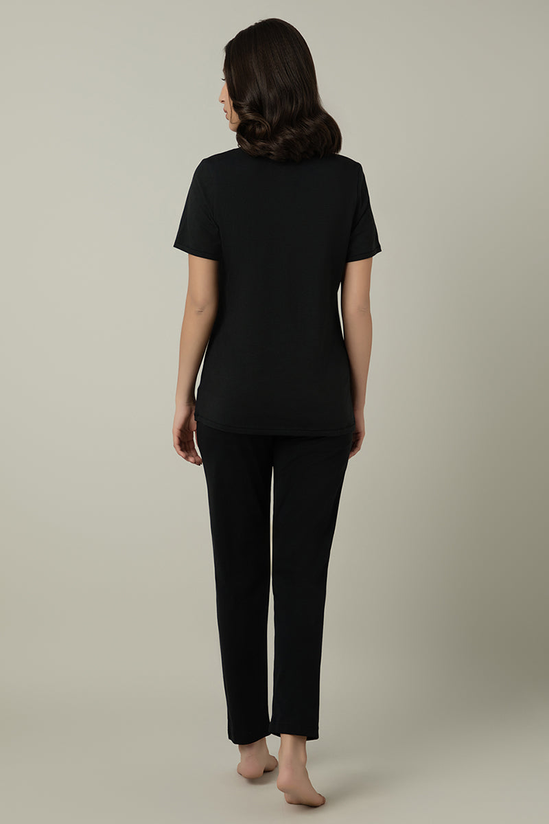 Amante Full Length PJ Bottom - Black - view 6