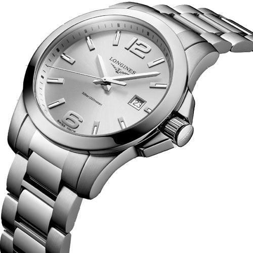 Longines Conquest Sunray Silver Dial Men 41mm - view 2