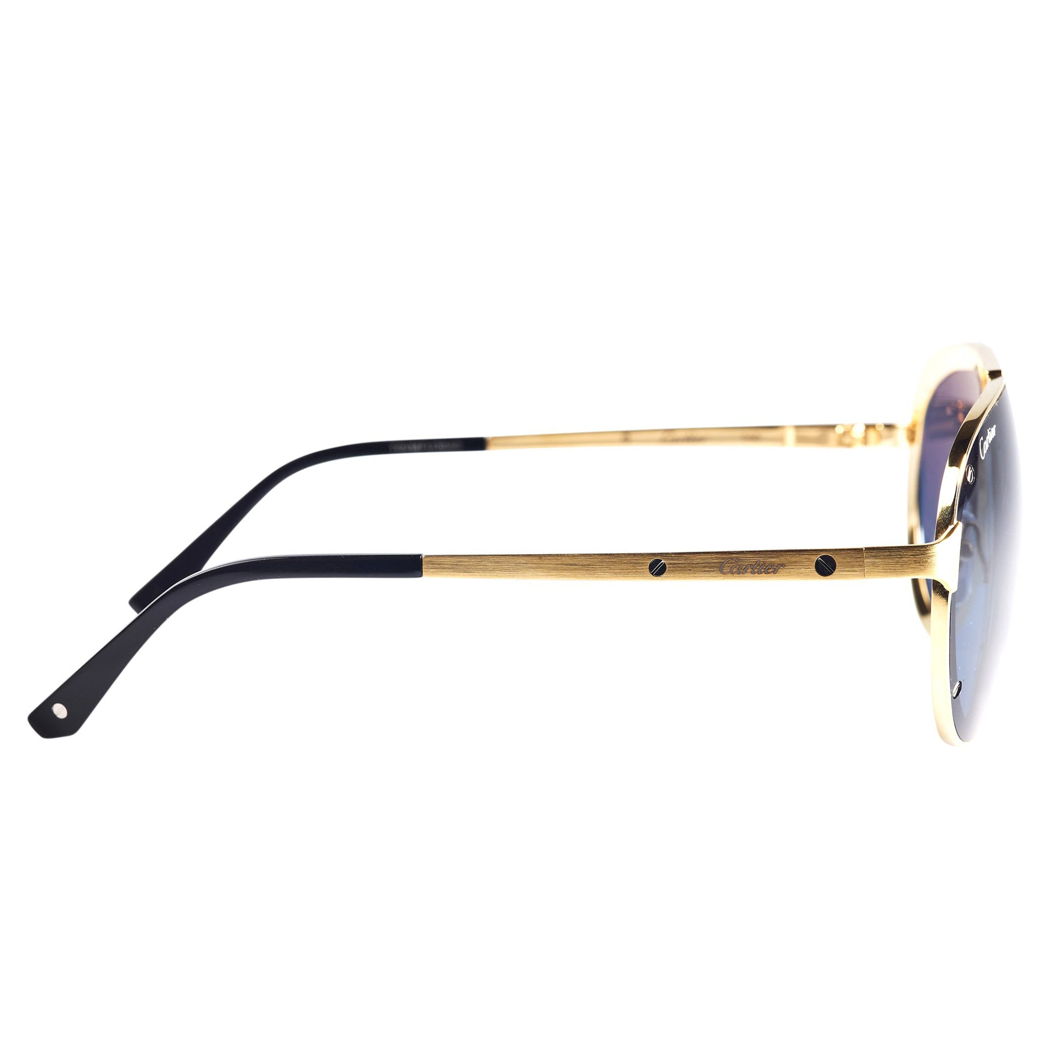 Cartier Eyewear CT0195S-002 Santos De Cartier Gold Sunglasses - view 2