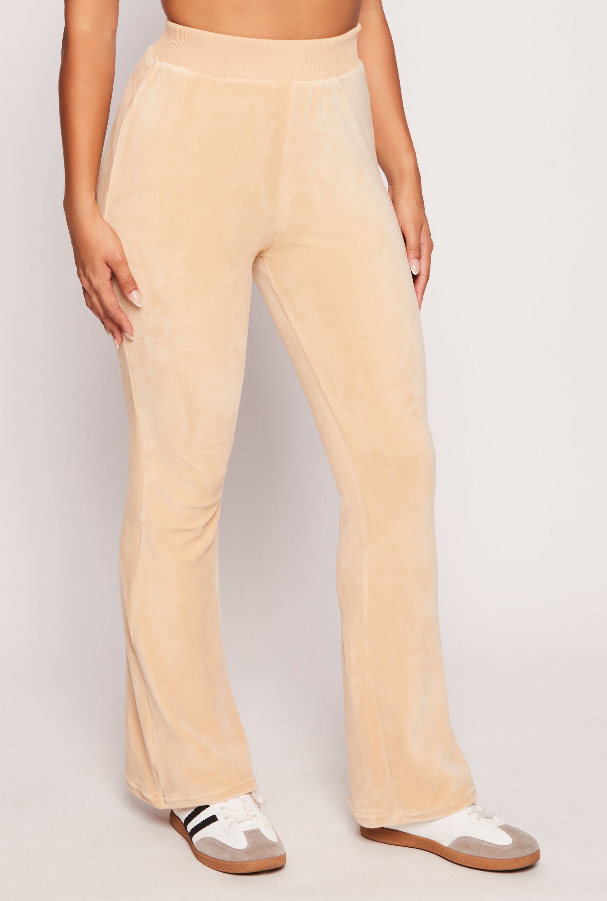 Rainbow Shops Velour Boot Cut Pants – Women's - view 2