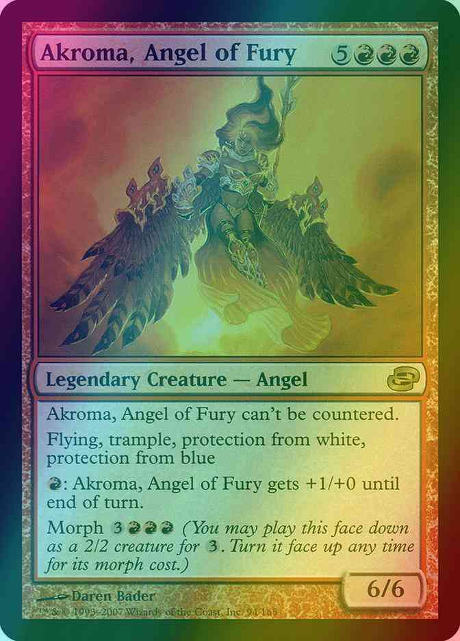 Magic Akroma, Angel of Fury [94] [Planar Chaos] [Foil]