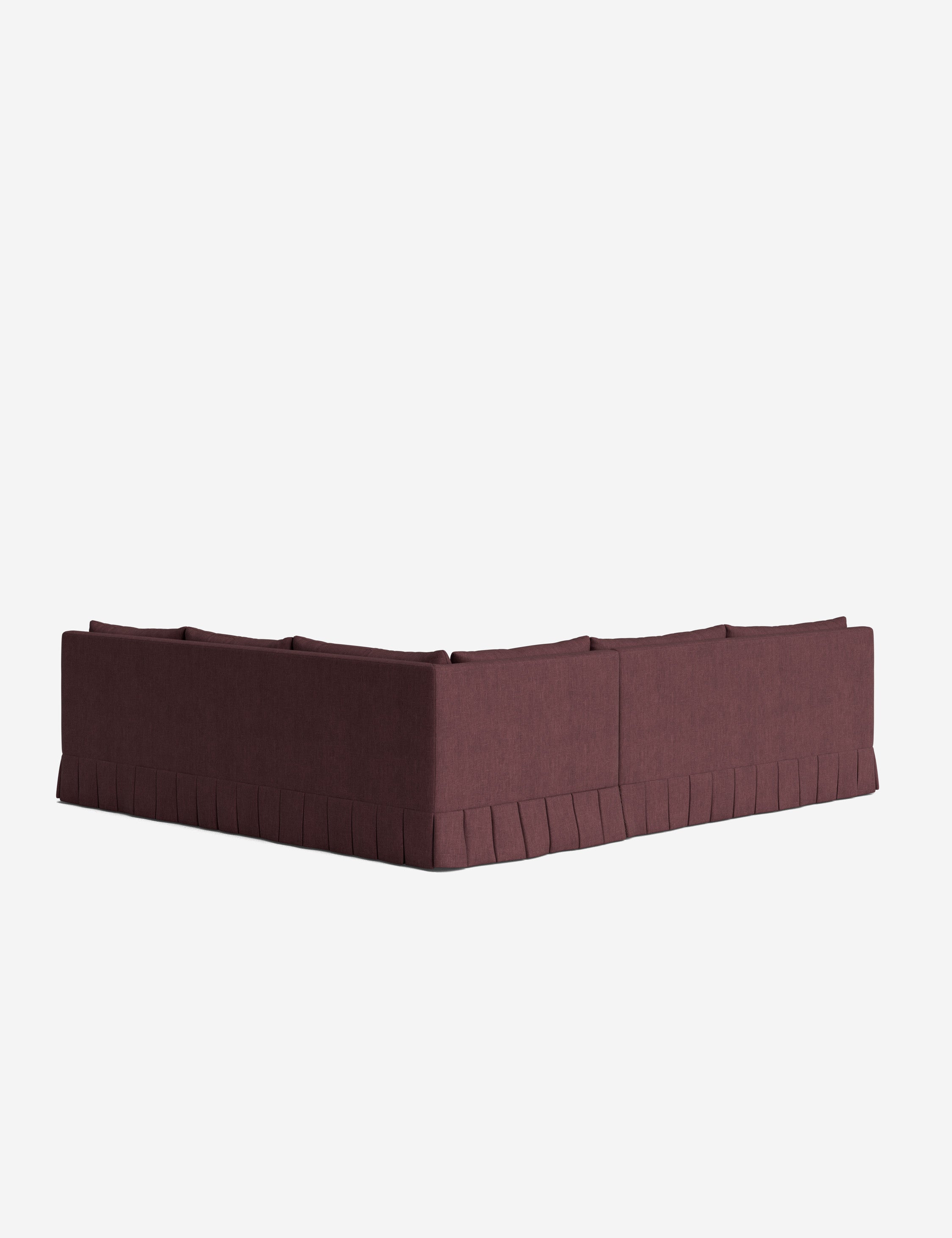 Lulu and Georgia Portola Luxe Depth Pleated Corner Sectional Sofa - view 186
