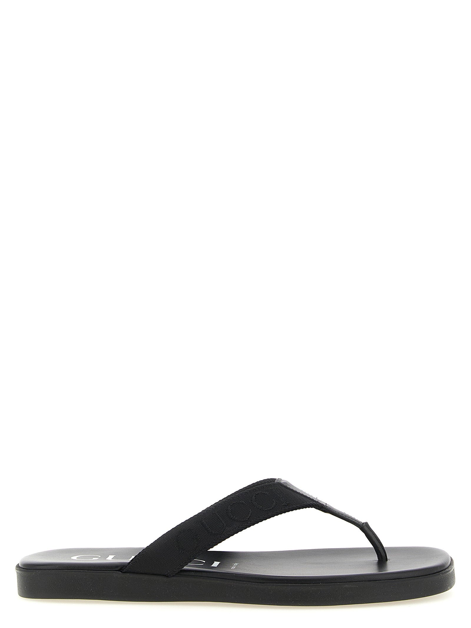 Gucci Jacquard Thong Sandals – 100% polyamide