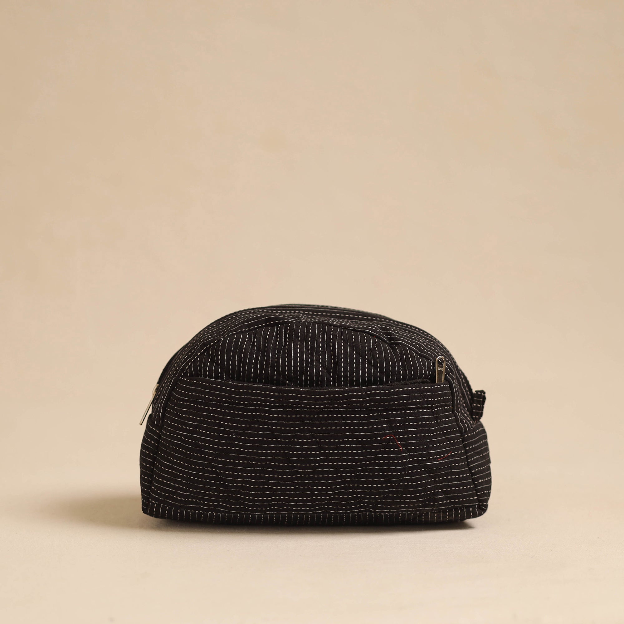 NOORI BAZAR Black - Handcrafted Cotton Quilted Cosmetic Pouch 04 - view 2