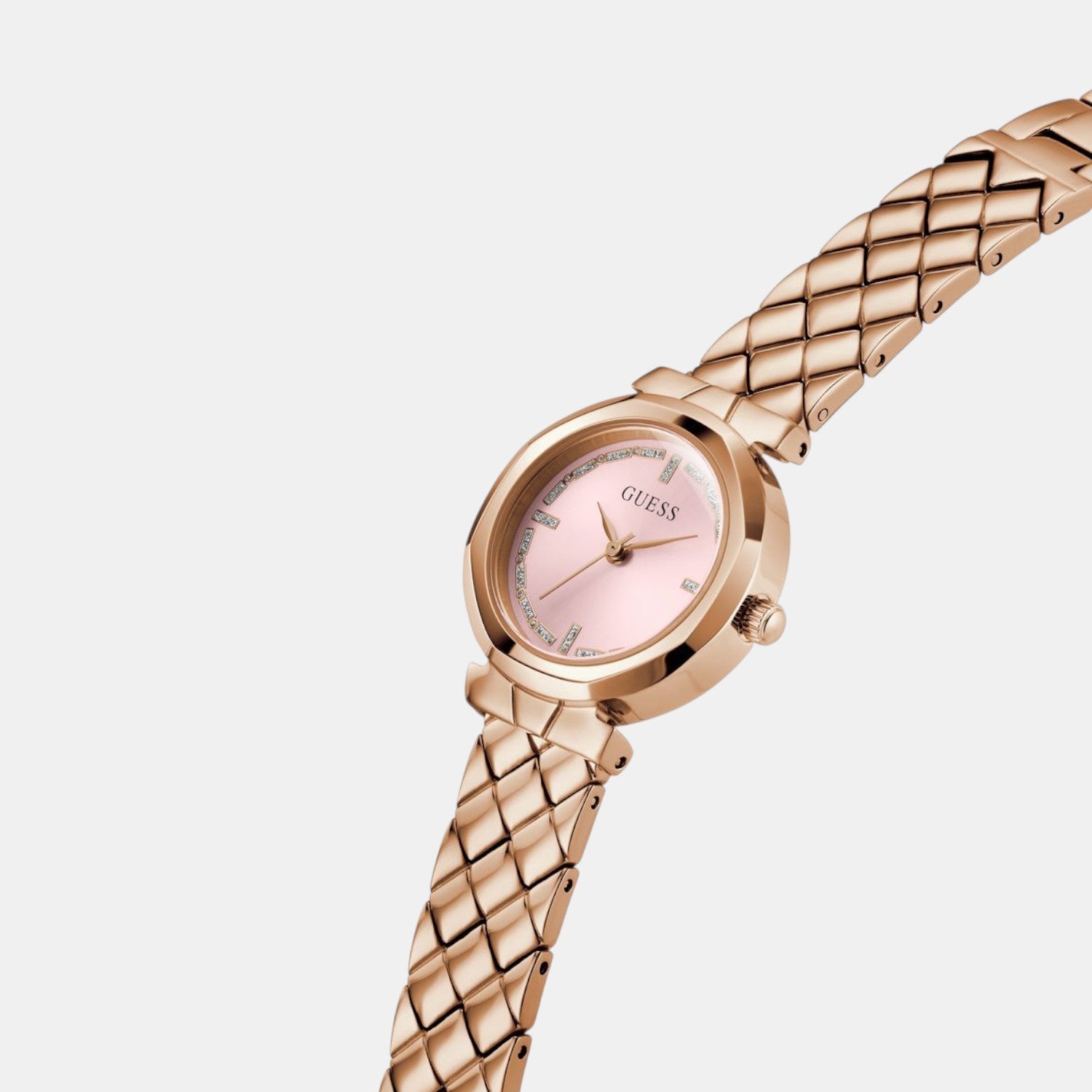 Guess Bejeweled Women Quartz Pink Dial Analog Stainless Steel Watch GW0839L3 - view 4