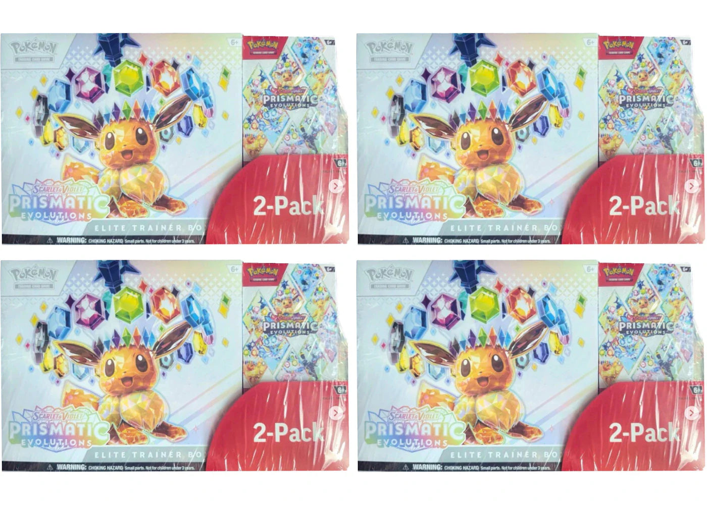 Scarlet violet pristmatic – 2025 Pokémon Scarlet & Violet Pristmatic Evolutions Elite Trainer Box + Booster Costco Bundle 4x Lot