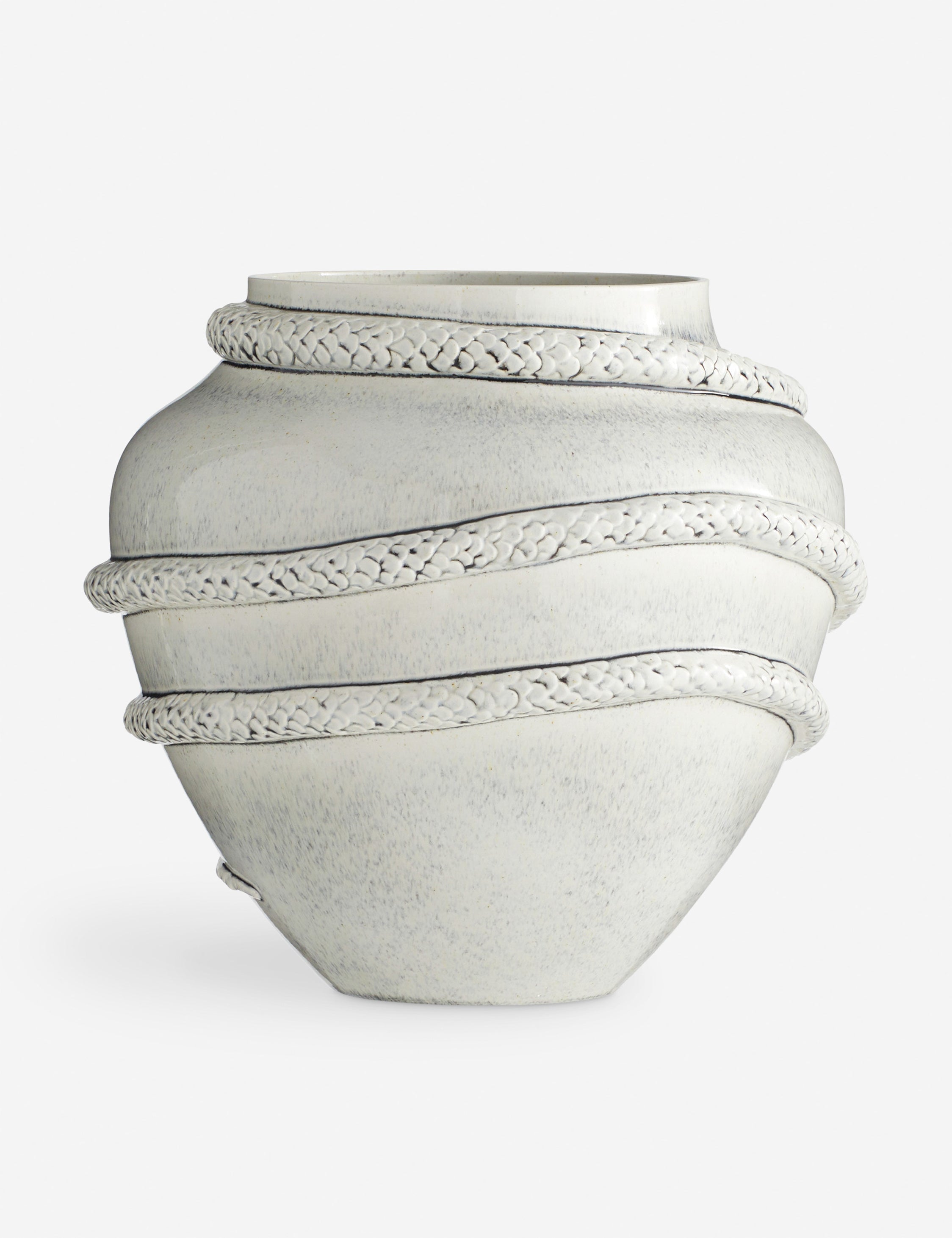 Lulu and Georgia Godsick Vase by Arteriors – White - view 3
