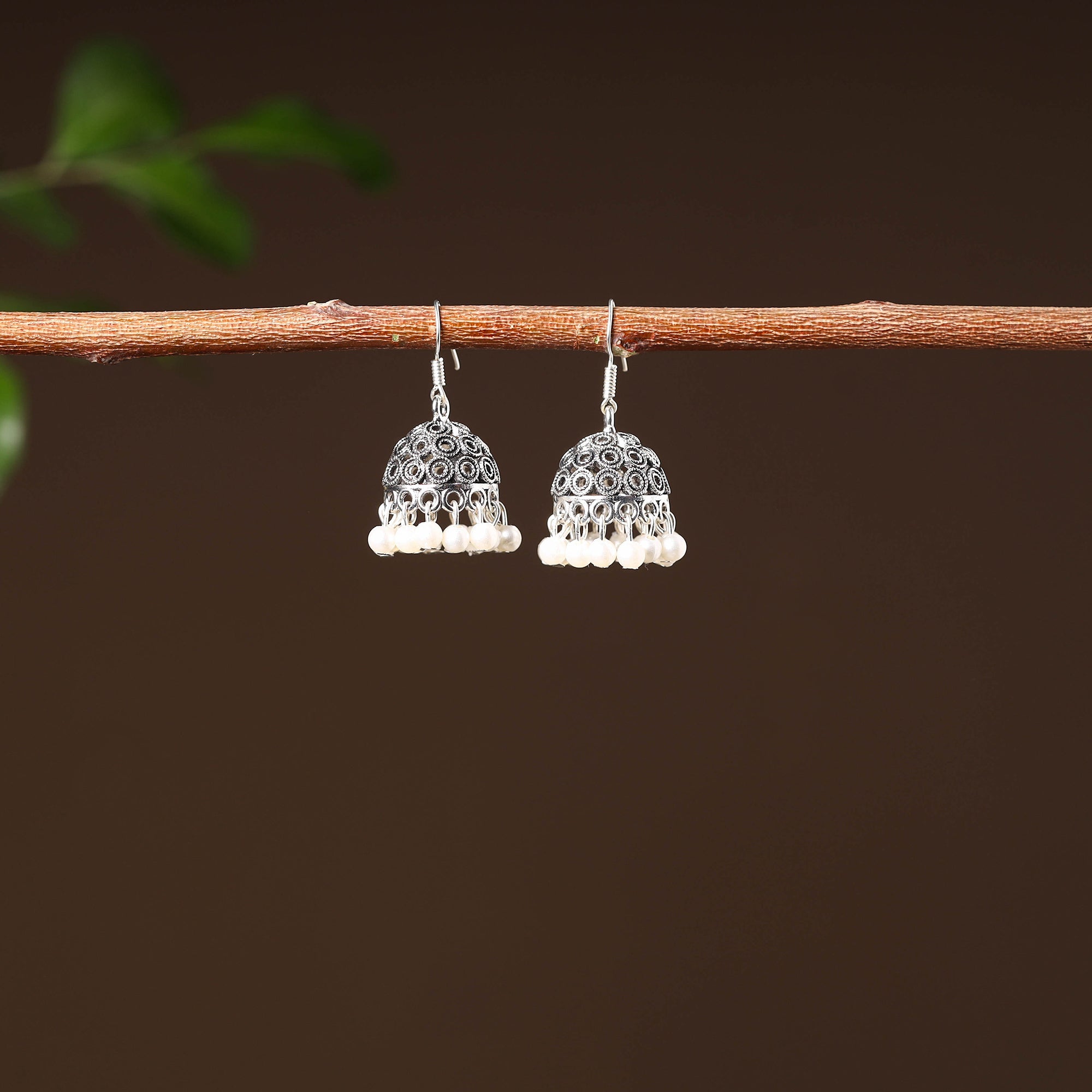 JALPARI Aarushi Handcrafted GS Beaded Jhumki Earrings