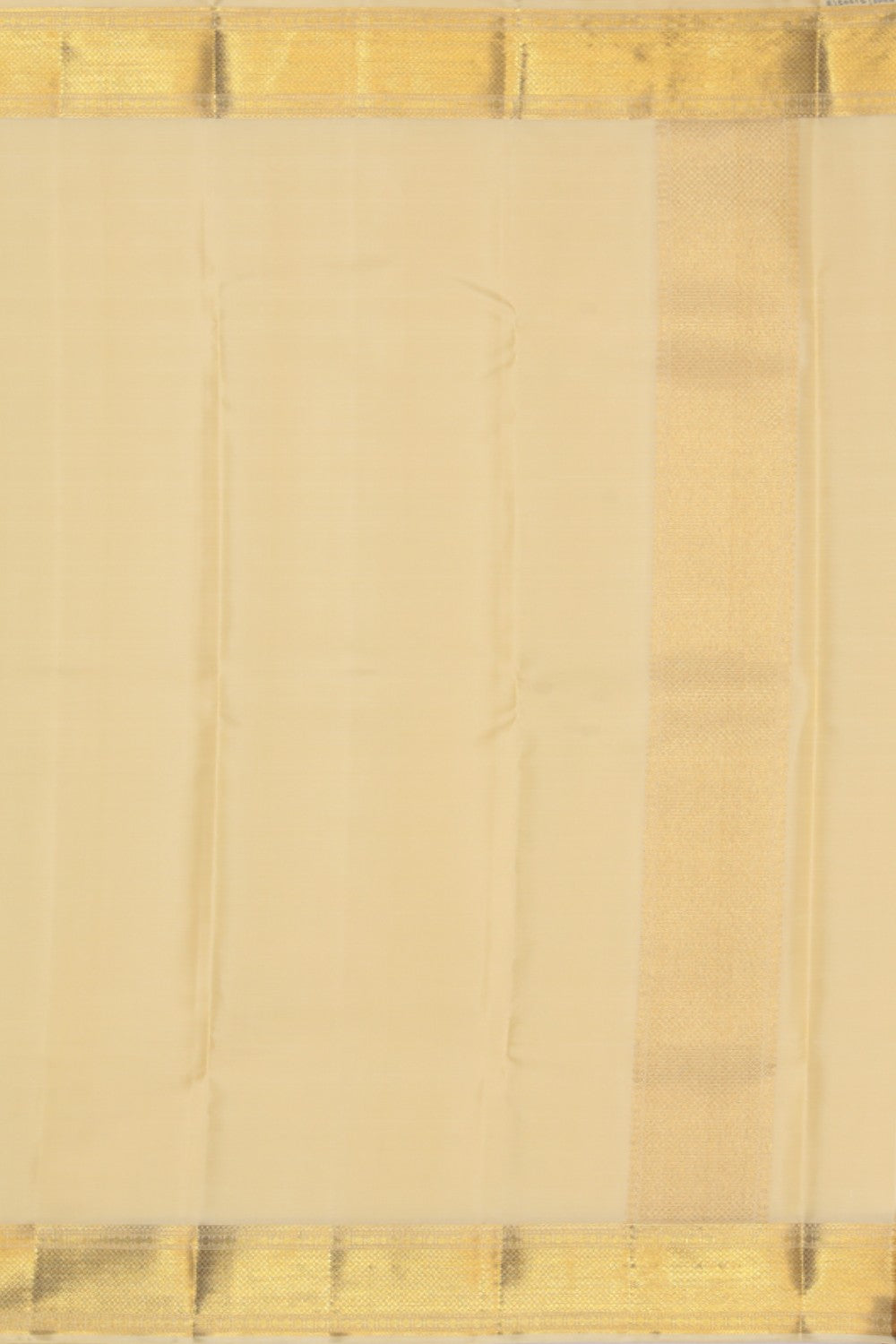 Kalanjali Kanchi Silk Ivory Cream Dhoti With Kanduva (8 X 4) - view 2