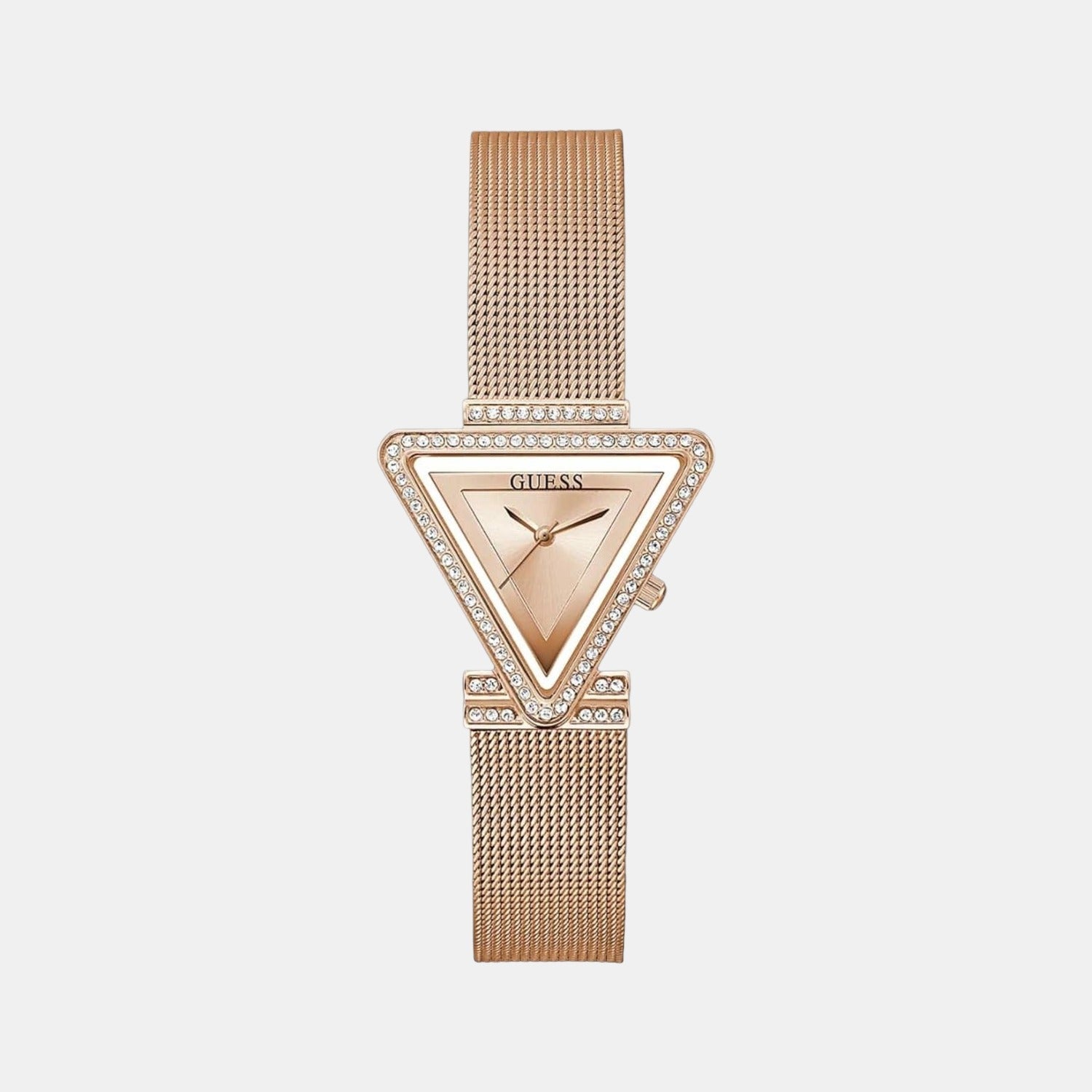 Guess Fame Women Quartz Gold Dial Analog Stainless Steel Watch GW0508L3