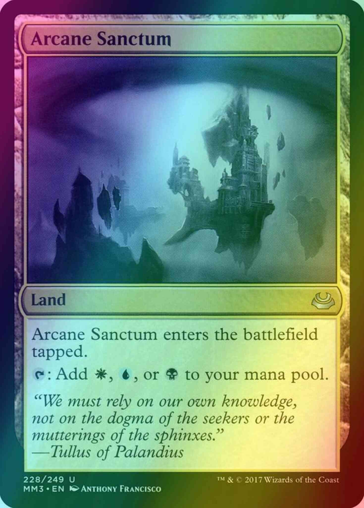 Arcane sanctum 228 – Magic Arcane Sanctum [228] [Modern Masters 2017] [Foil]