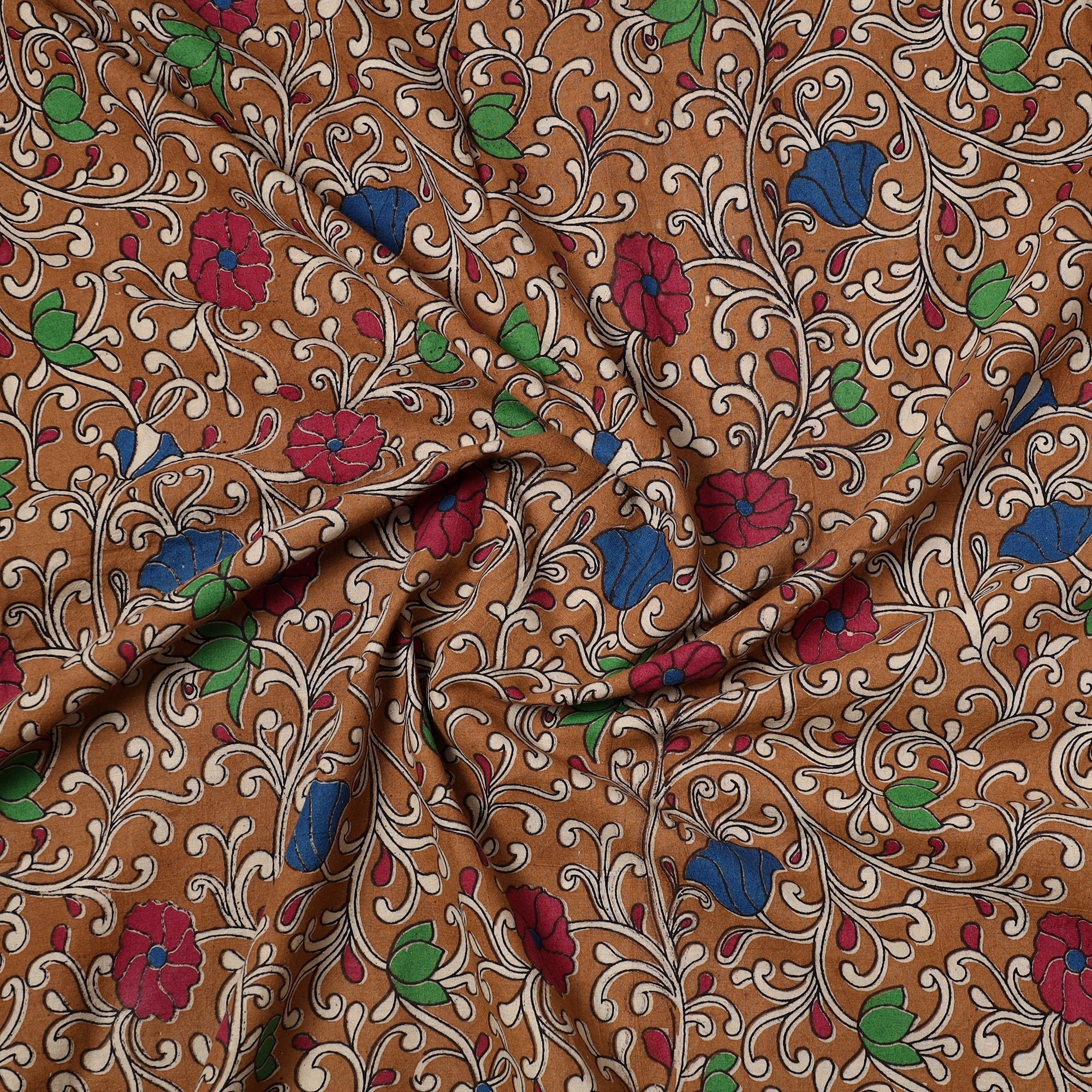 SOUTH KARGHA Brown - Kalamkari Printed Cotton Precut Fabric (2.2 meter) 48 - view 2