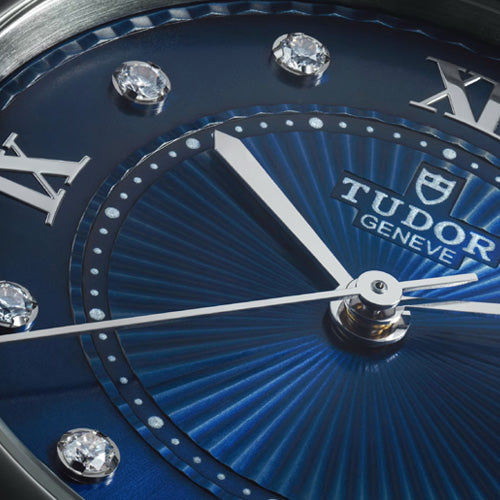Tudor Clair De Rose Blue With Diamond Dial Women 26mm M35200-0010 - view 5