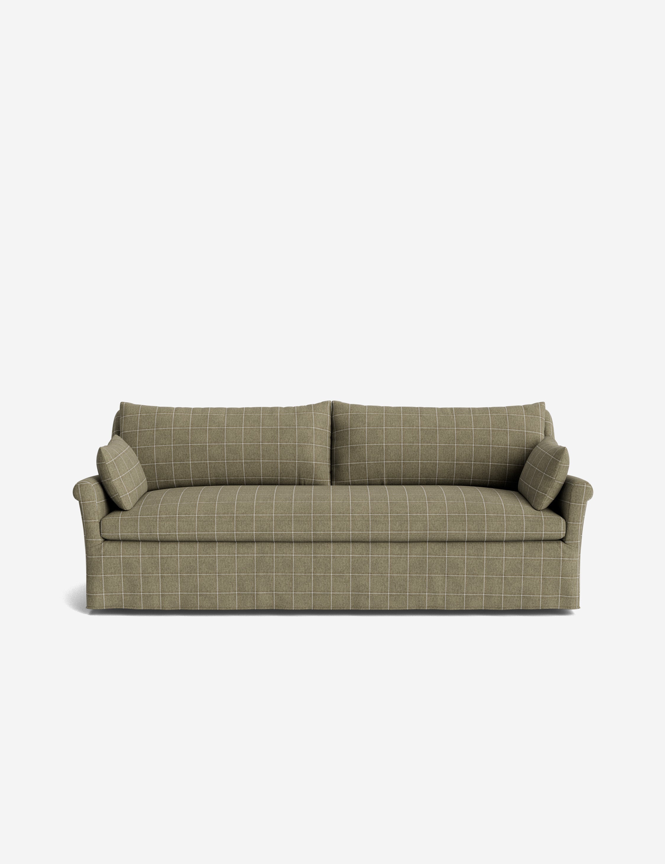 Lulu and Georgia Portola Rolled Arm Slipcover Sofa - view 56