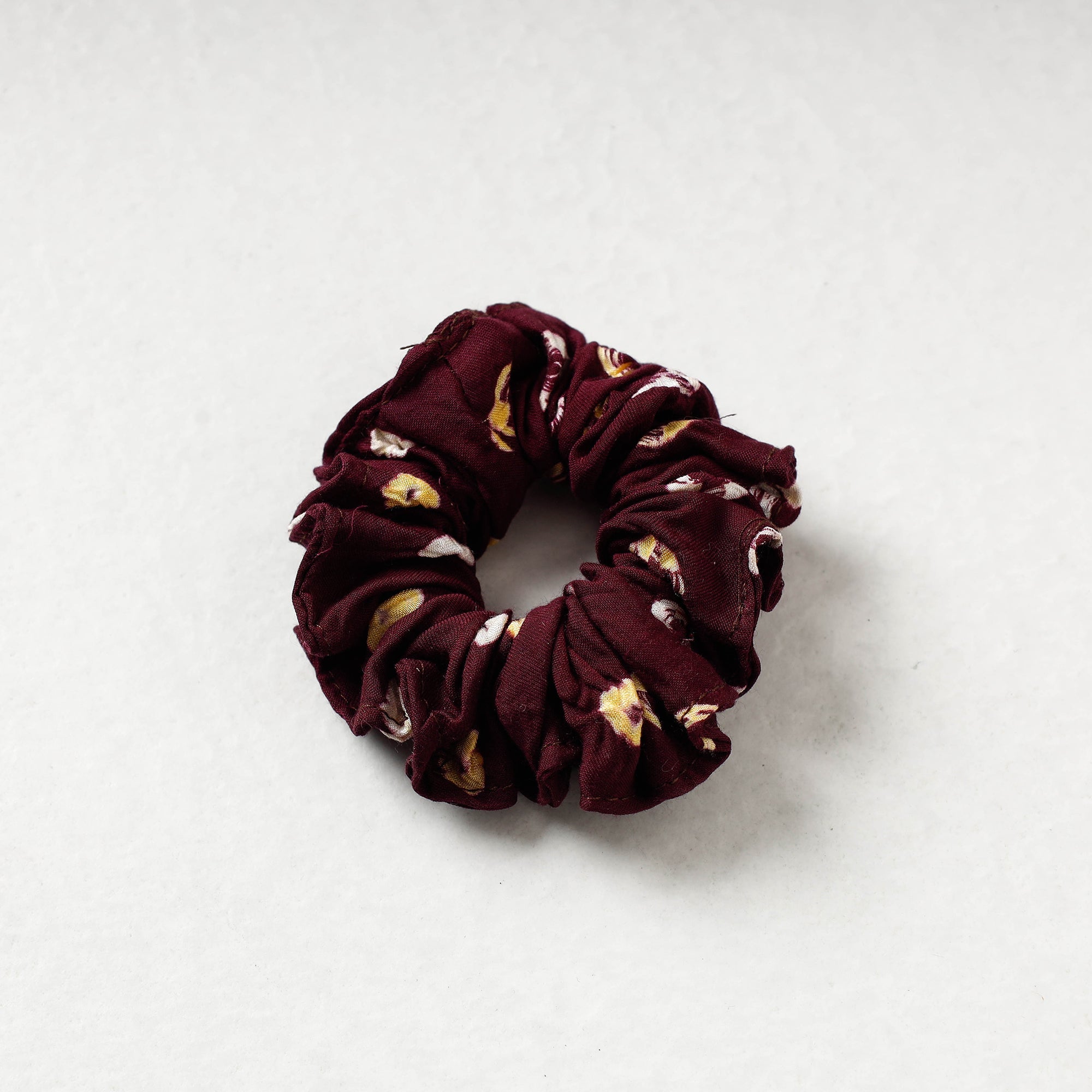 ITOKRI CRAFTS INITIATIVE Bandhani Tie-Dye Cotton Elastic Rubber Band/Scrunchie