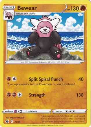 Promo mcd22-12 non-holo – Pokémon Bewear - 12/15 - Promo [mcd22-12] [Non-Holo]