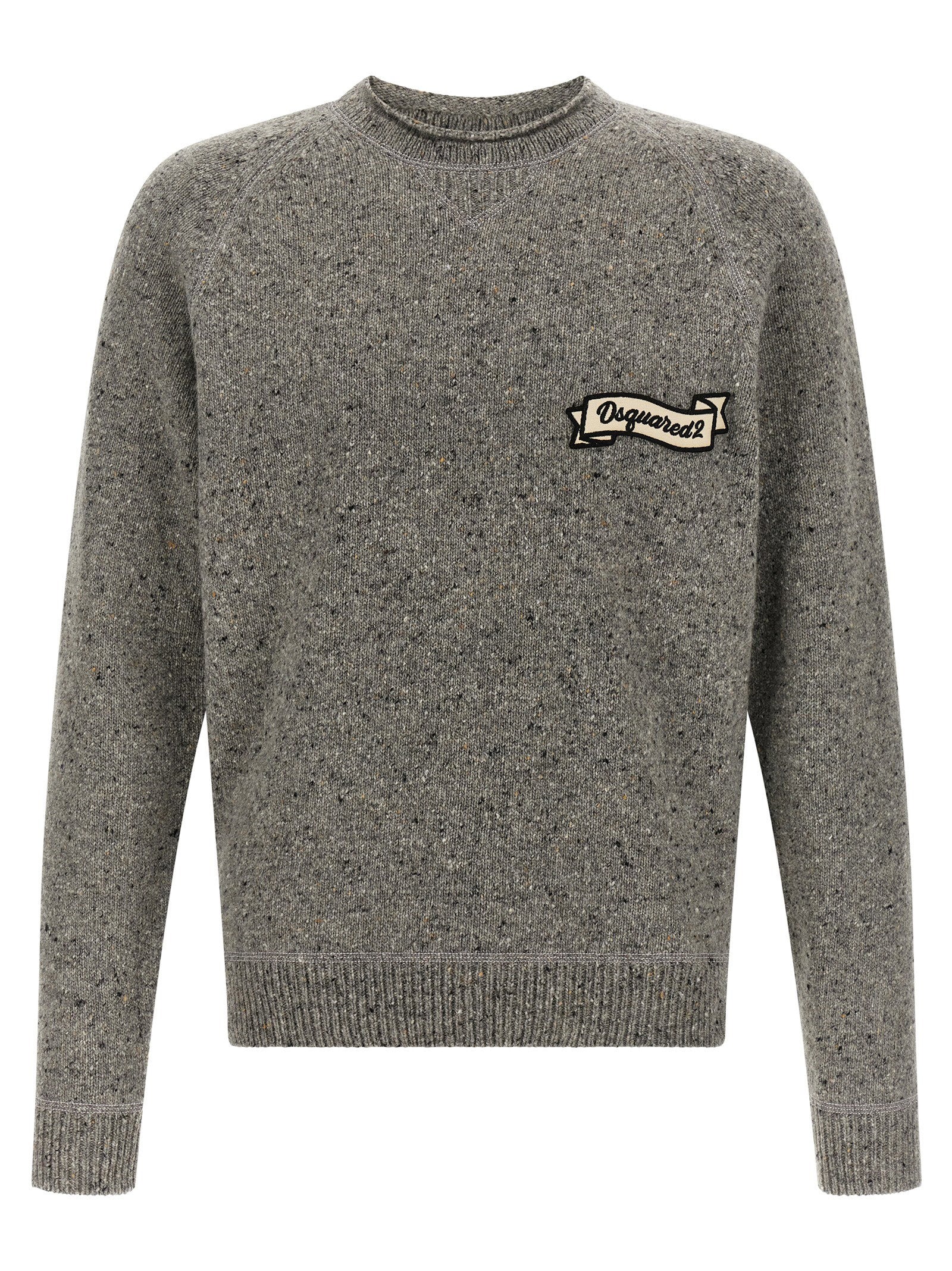 Dsquared2 Knop Yarn Sweater – 80% wool, 20% polyamide