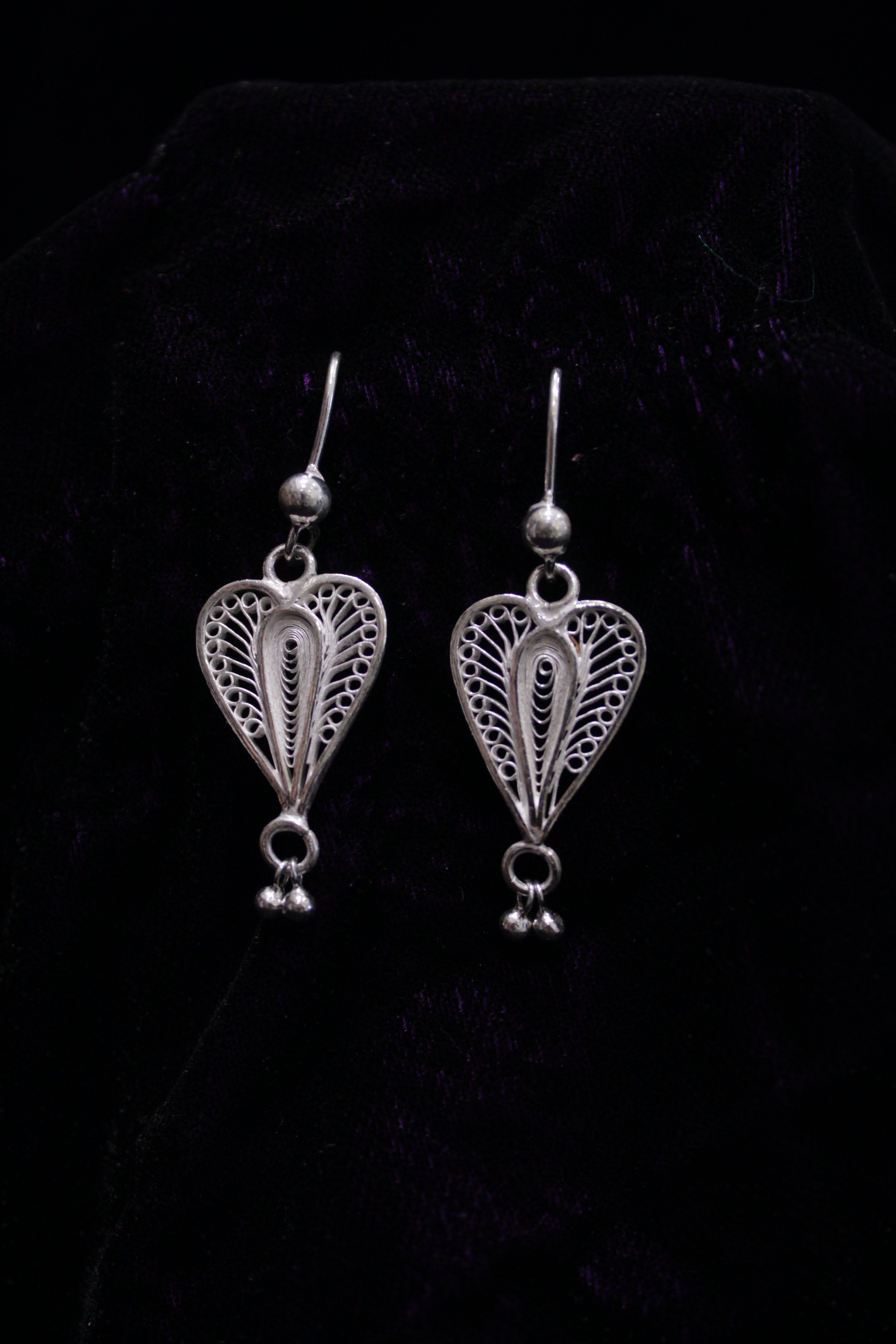 Indianvillez Sterling Silver Filigree Earring