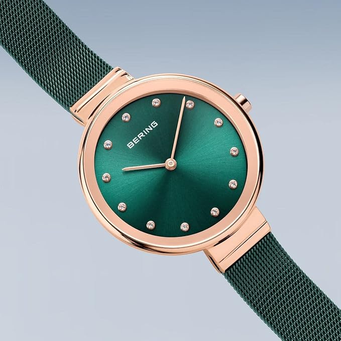 Bering Classic Women Green Analog Stainless Steel Watch 12034-868 - view 5
